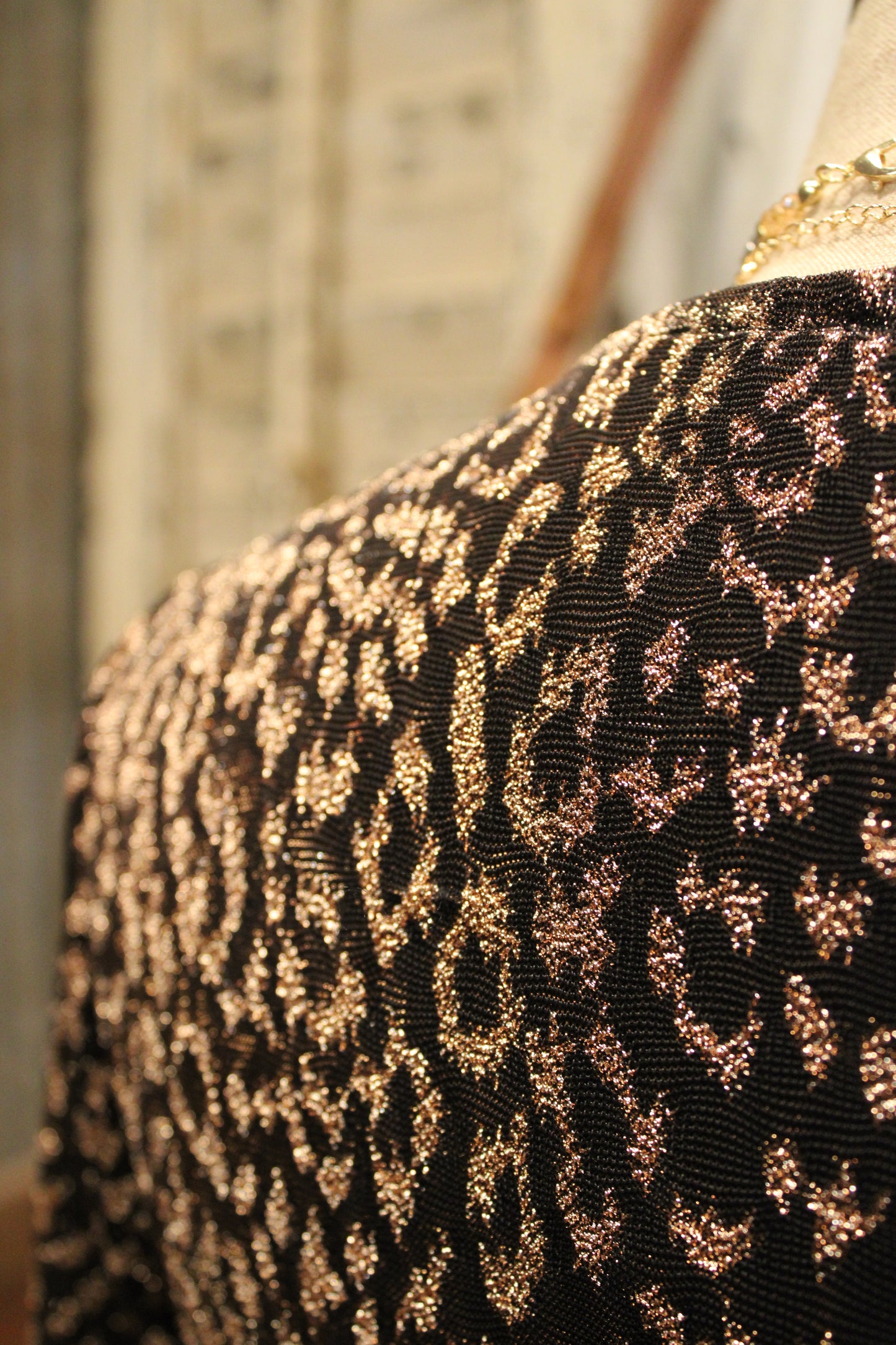 Leopard Luxe Shimmer Dress