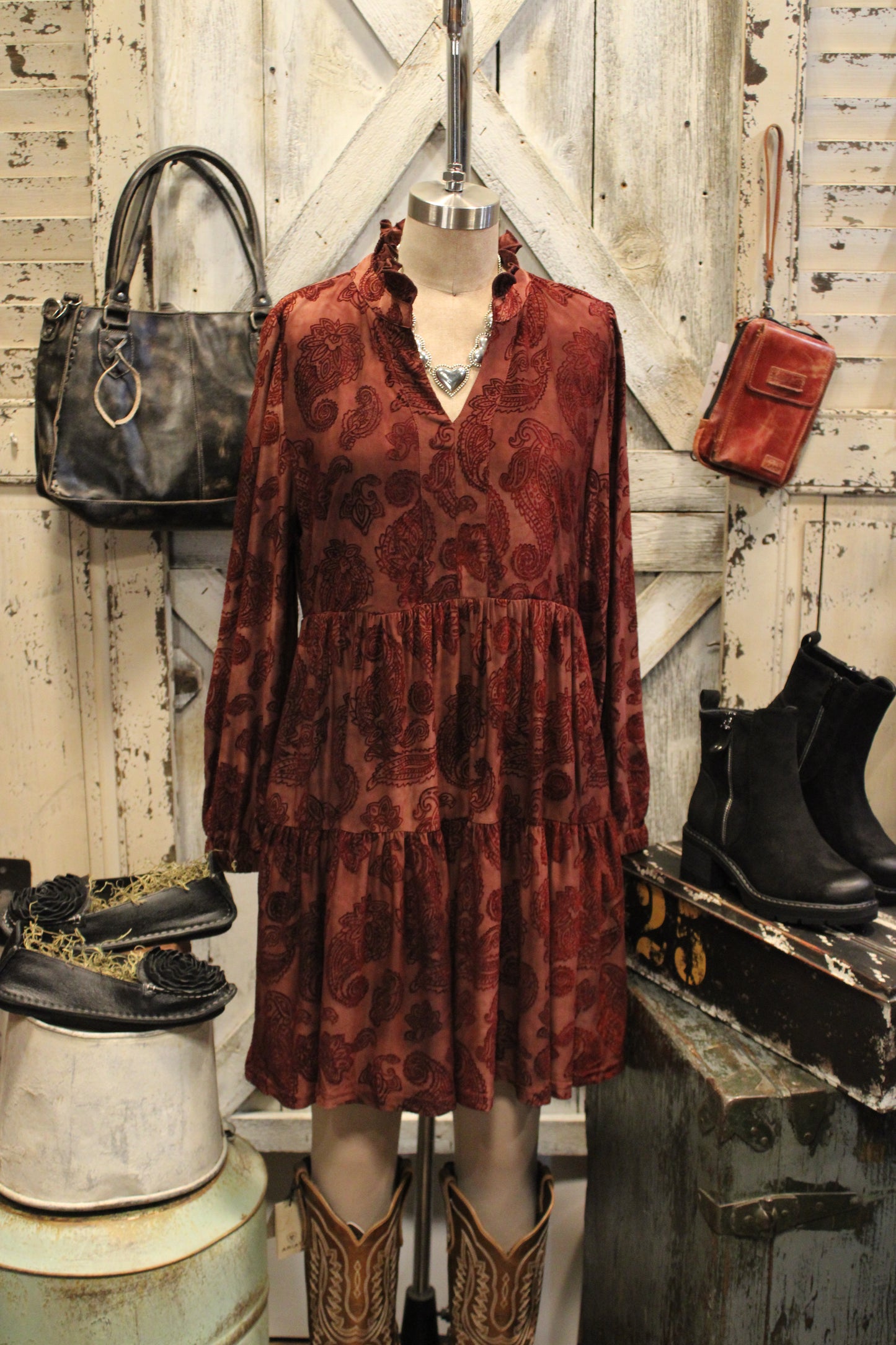 Something Special Burgundy Dress