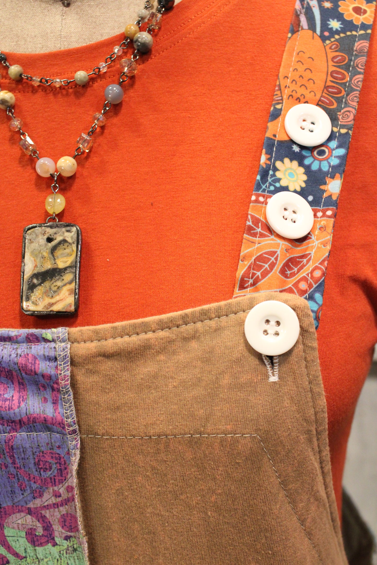 Boho Hippie Patchwork  Overalls