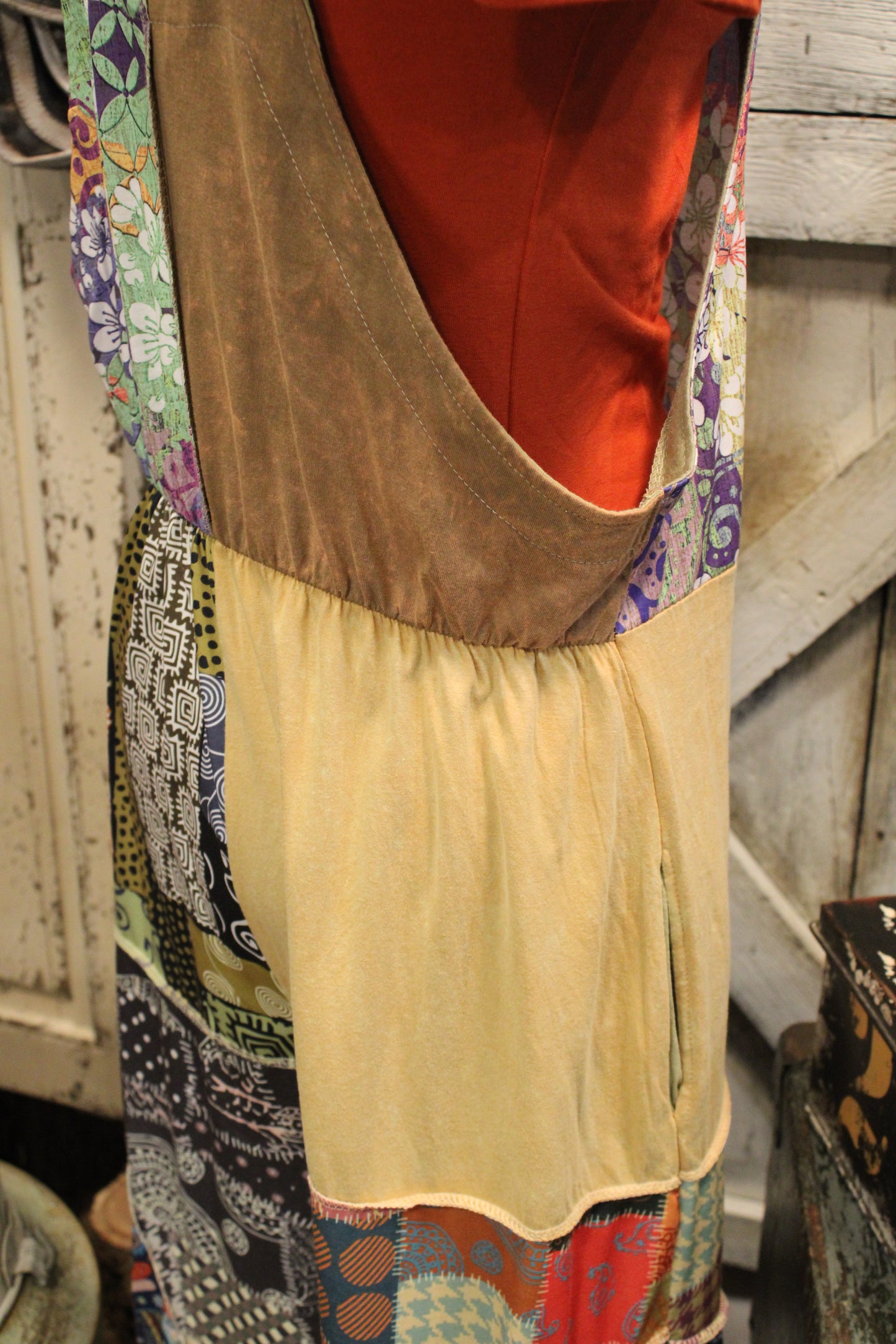 Boho Hippie Patchwork  Overalls