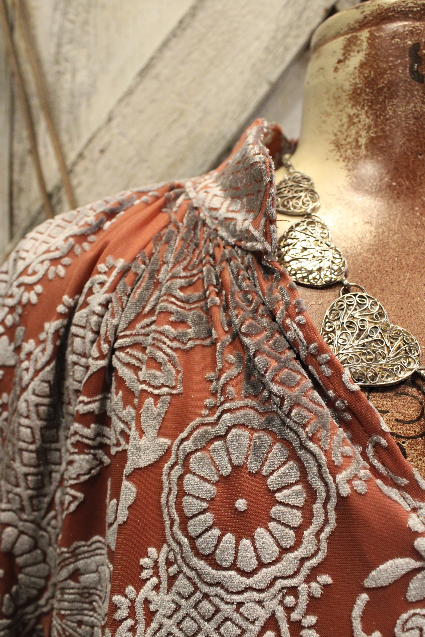 Dusty Rose Shimmer Blouse