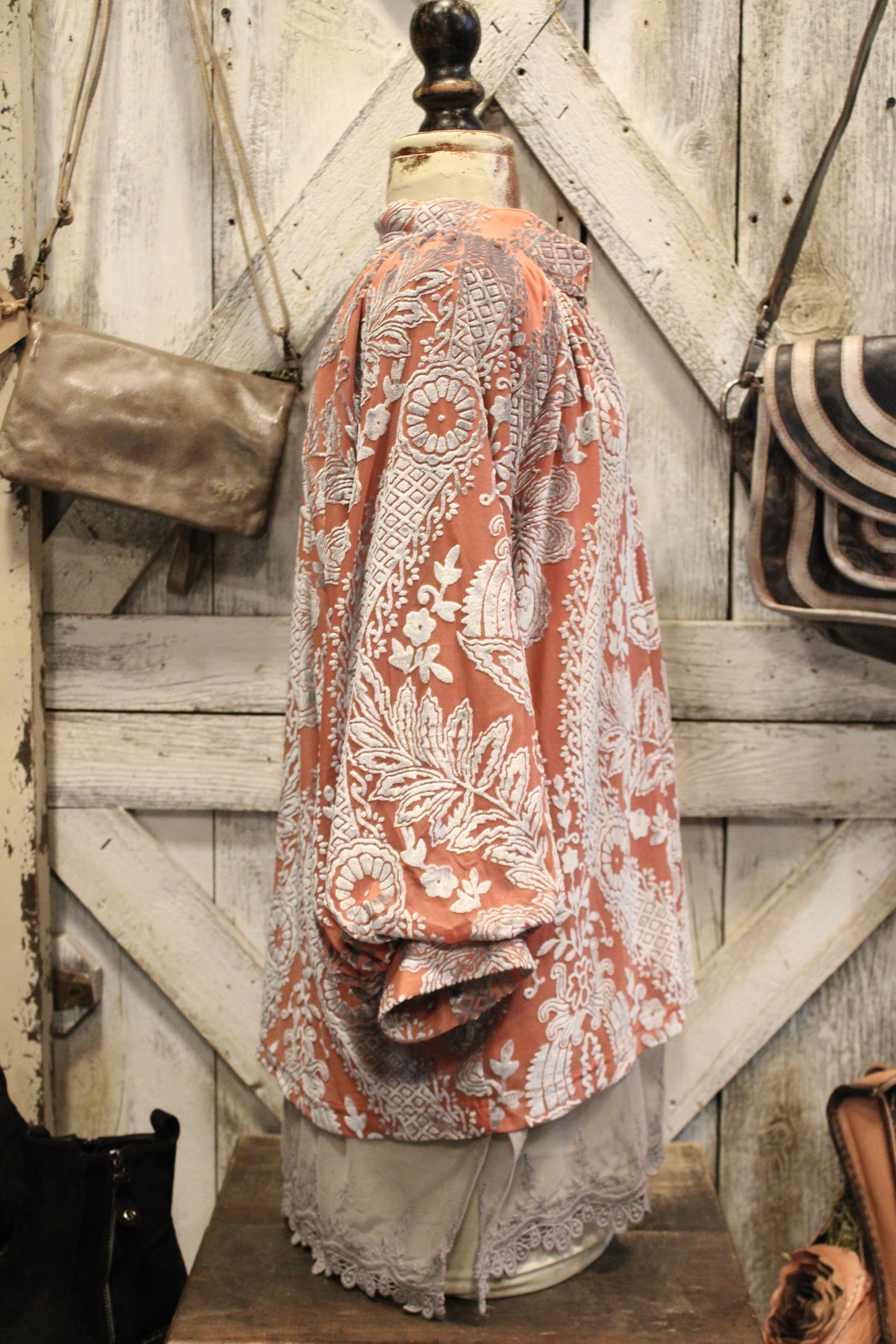 Dusty Rose Shimmer Blouse