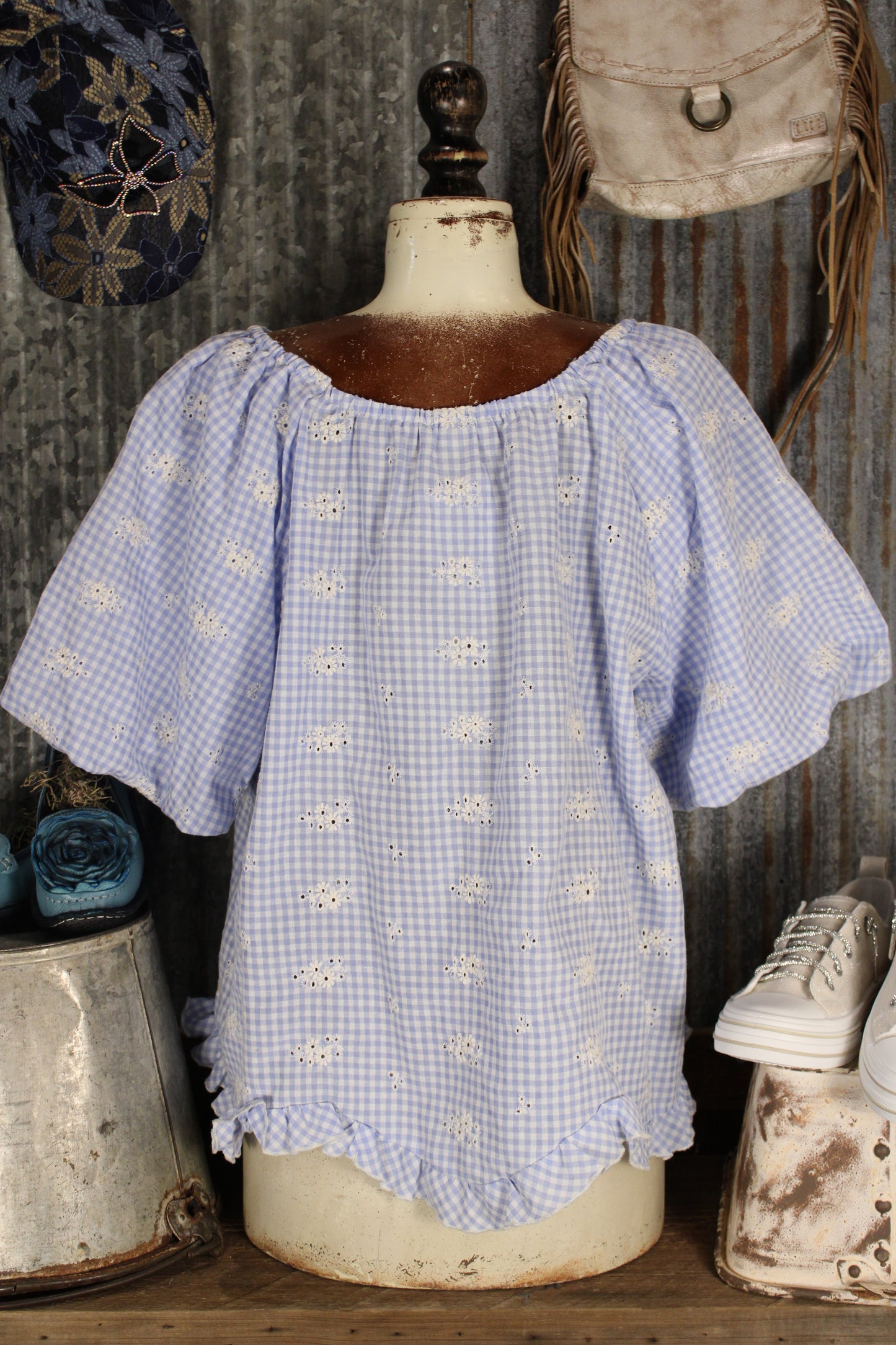 Cloudwashed Bluebell Blouse