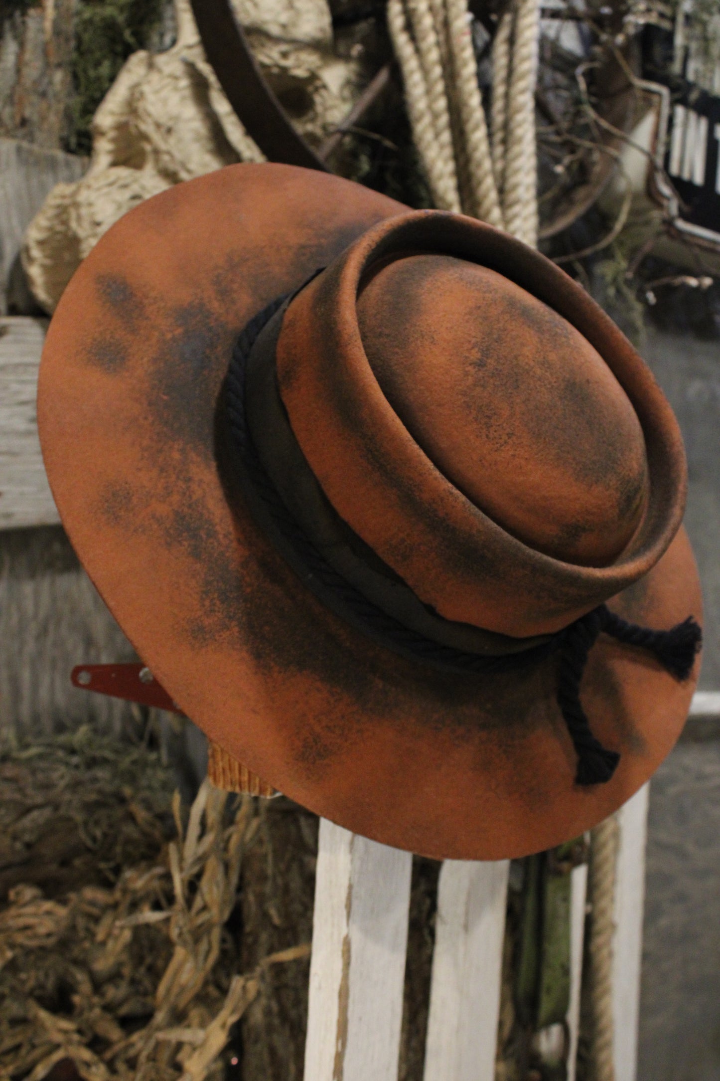 Rustic Ember Wide Brim Hat