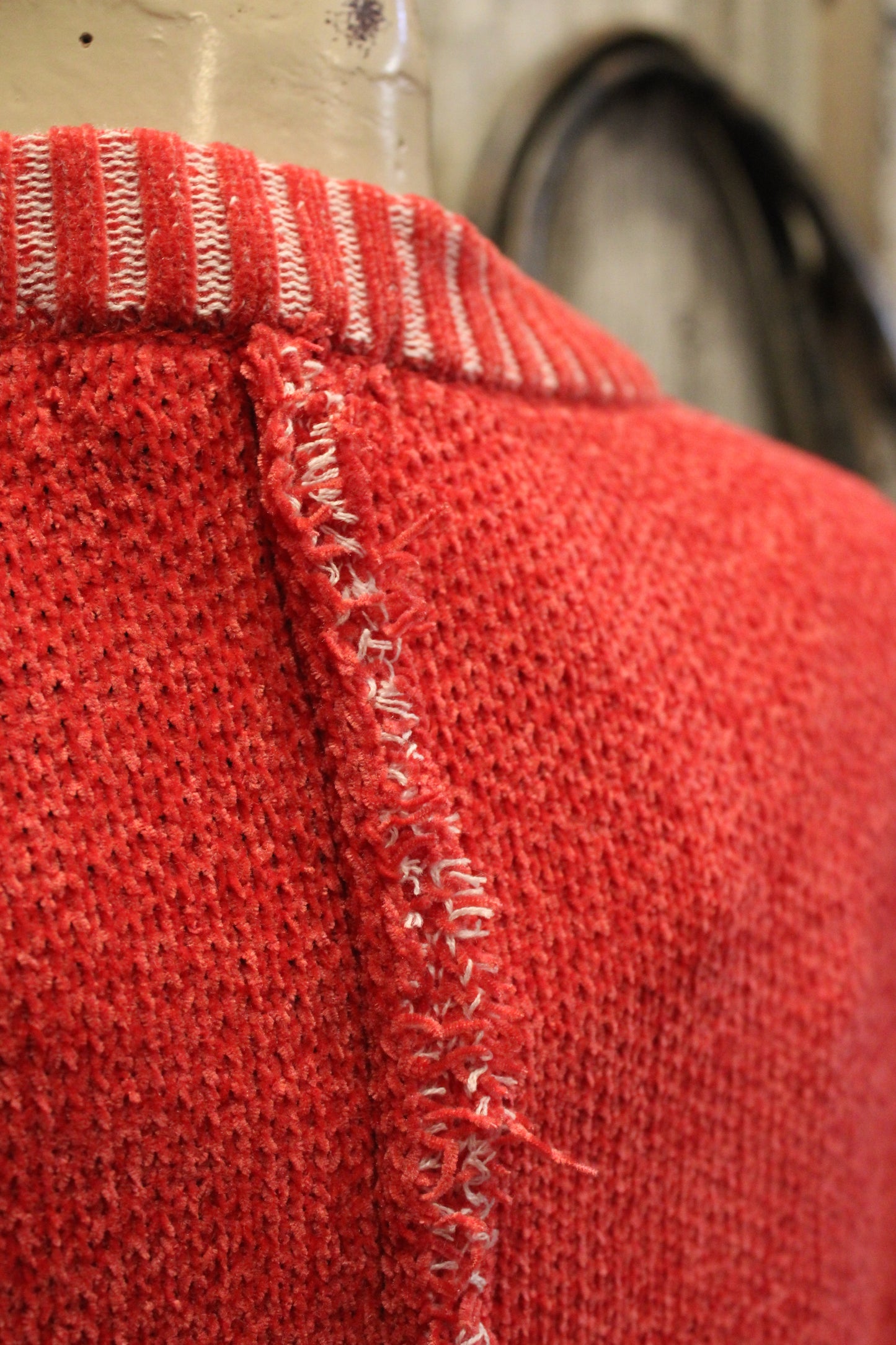 Woven Beauty Dark Red Sweater