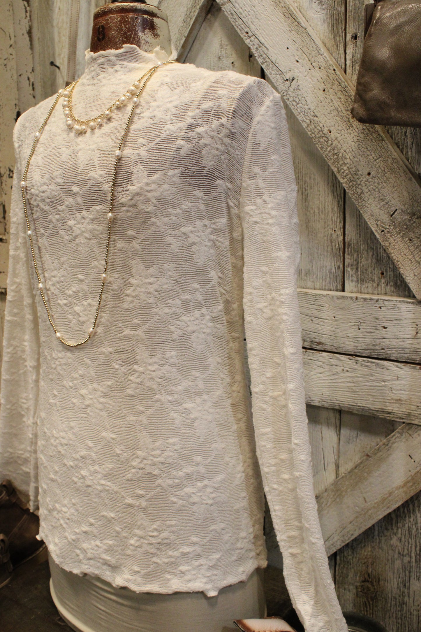 Vanilla Kiss Mesh Top