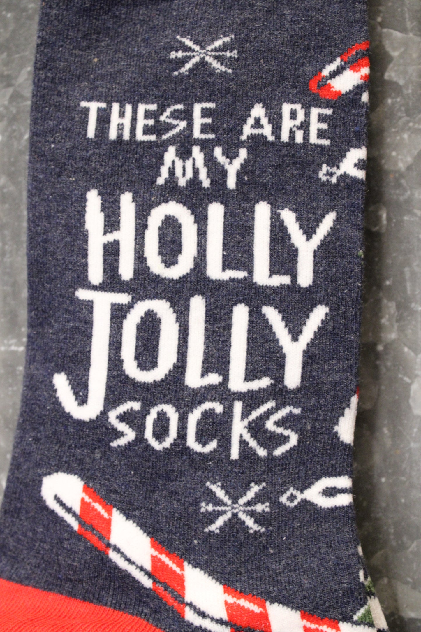 These Are My Holly Jolly Socks