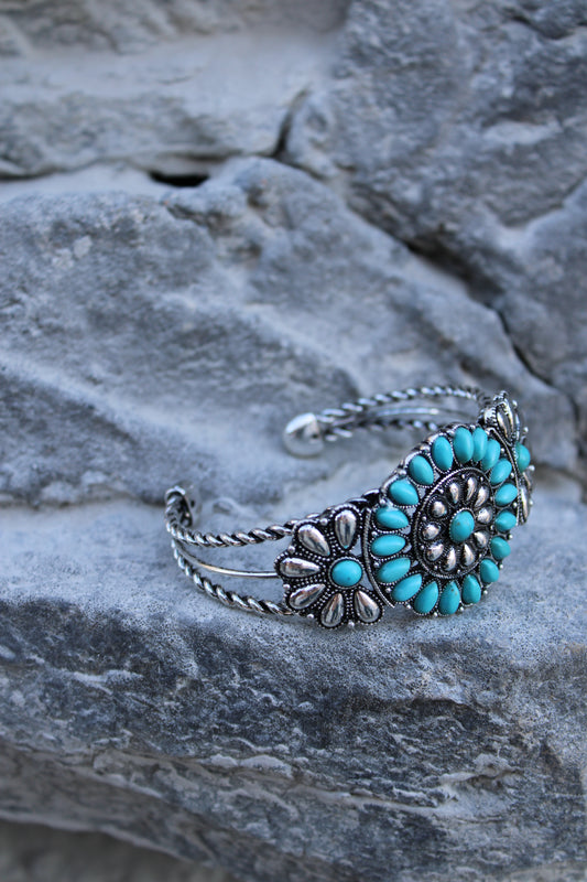 Painted Petals Cuff Bracelet