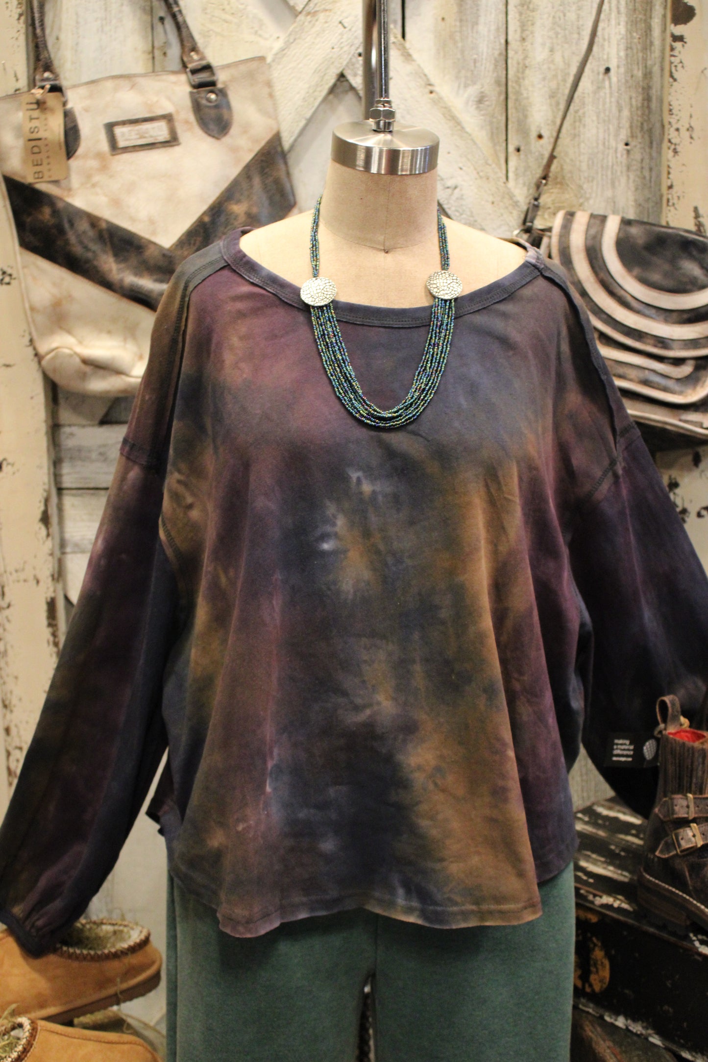 Midnight Tie Dye Top