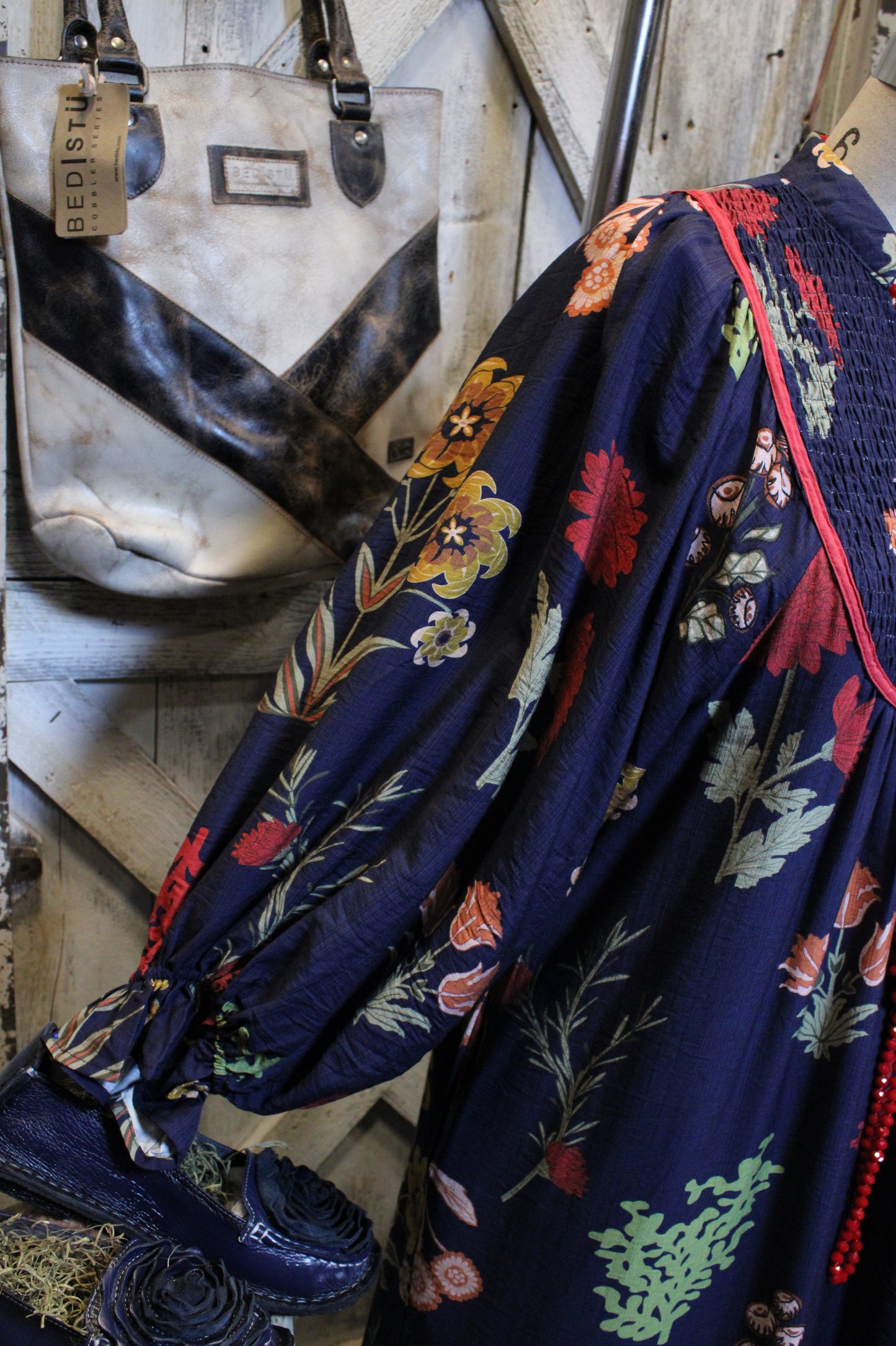 Deep Waters Floral Maxi Dress