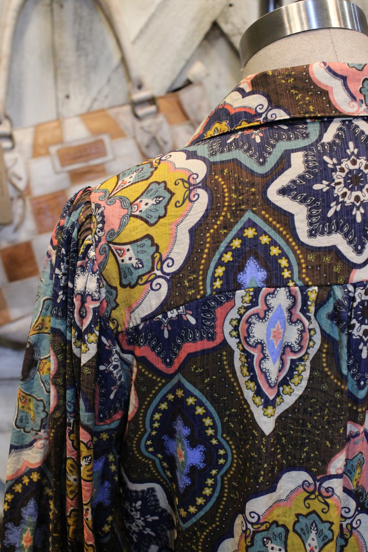 Kaleidoscope Cowgirl Brown Maxi Dress