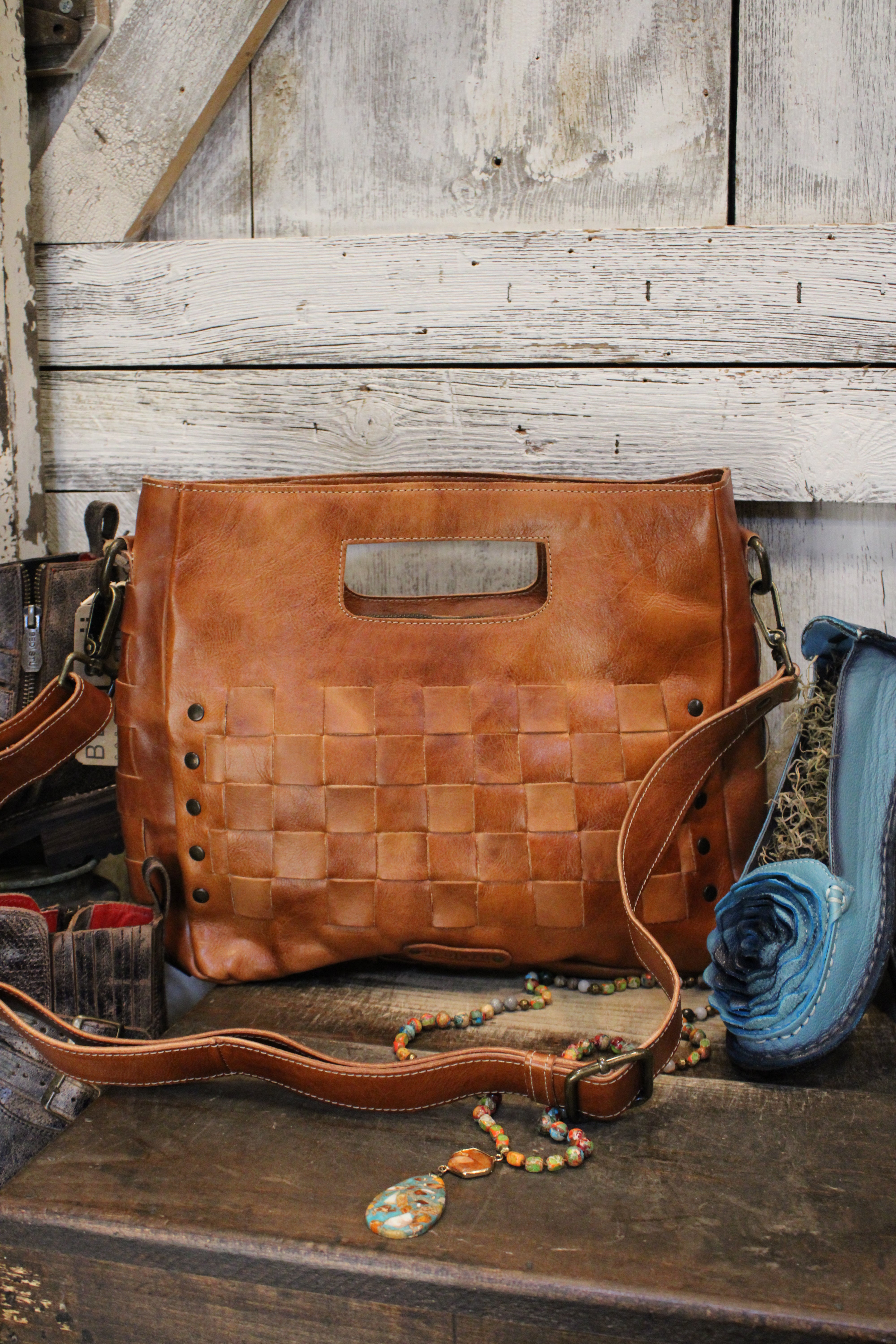 Bed|Stu Orchid Cognac Dip Dye Handbag – Farm Girls Fancy Frills