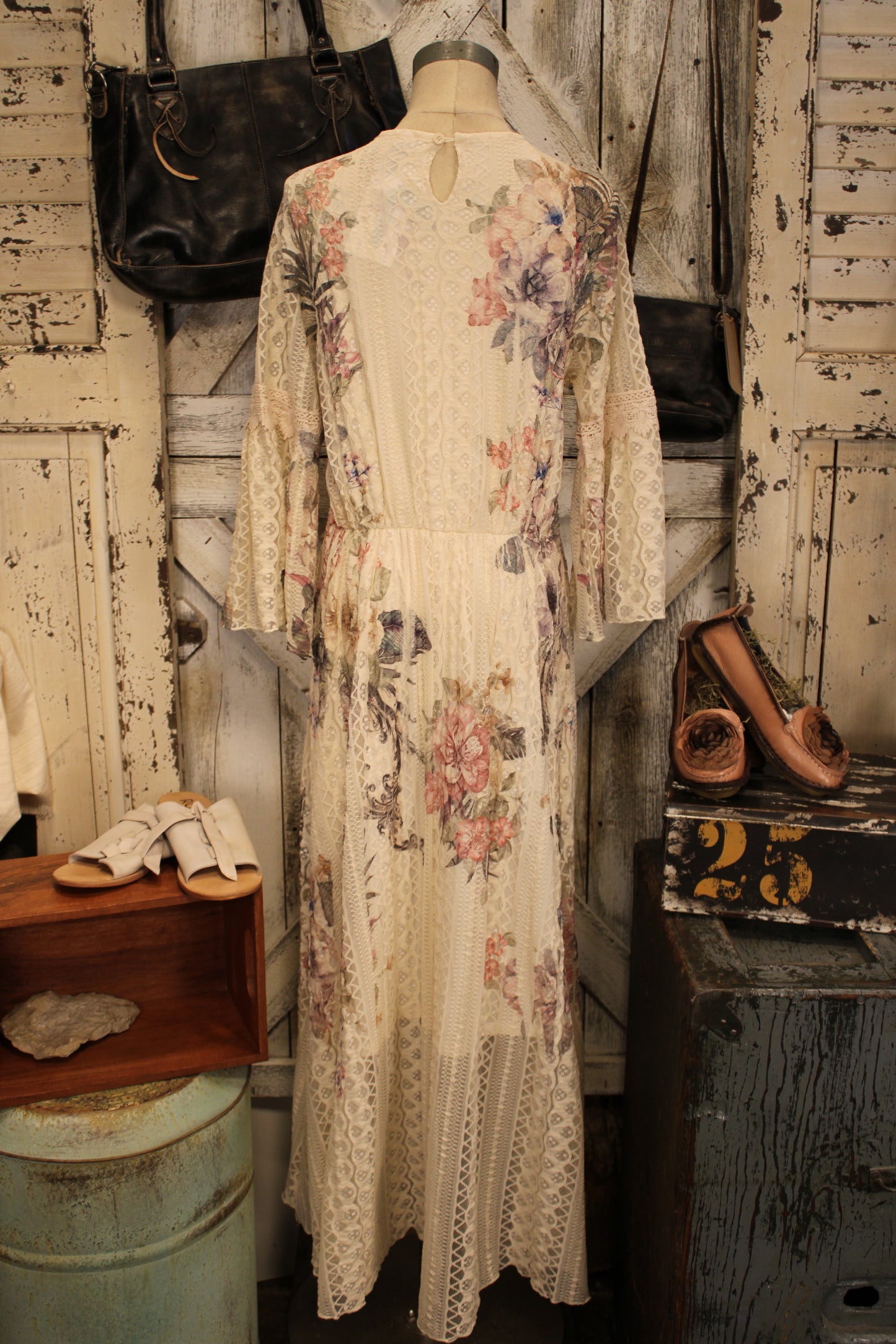 Lead Singer Watercolor Beige Dress