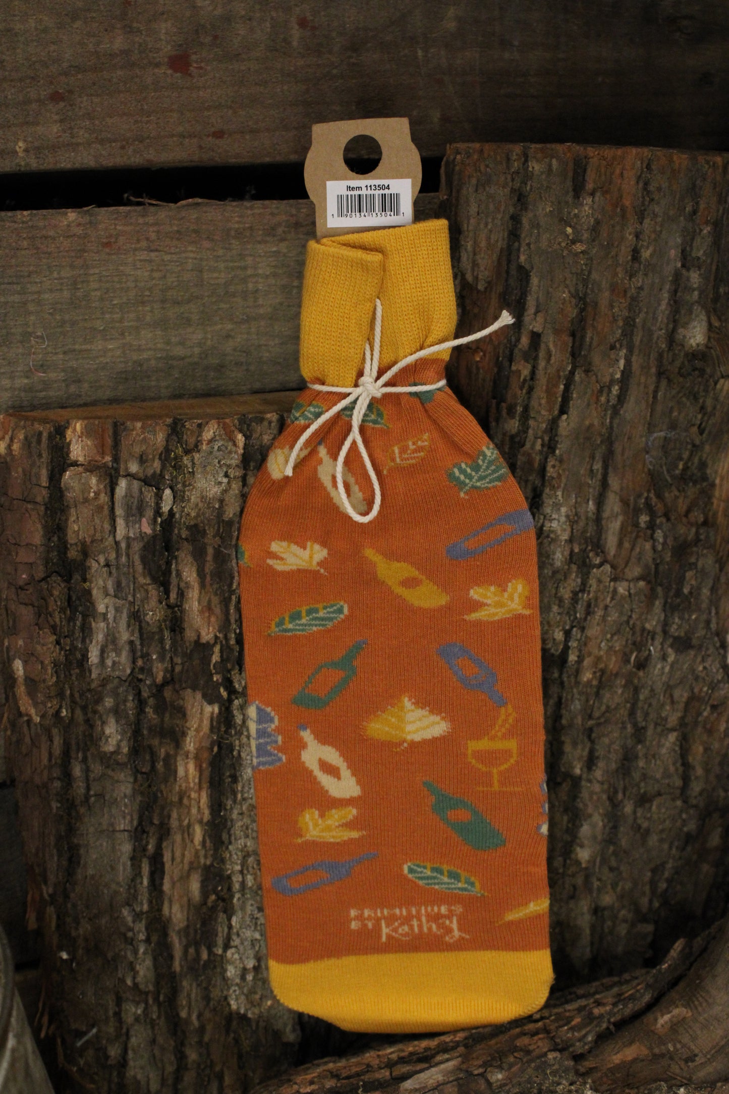 Thankful For Wine Wine Sock