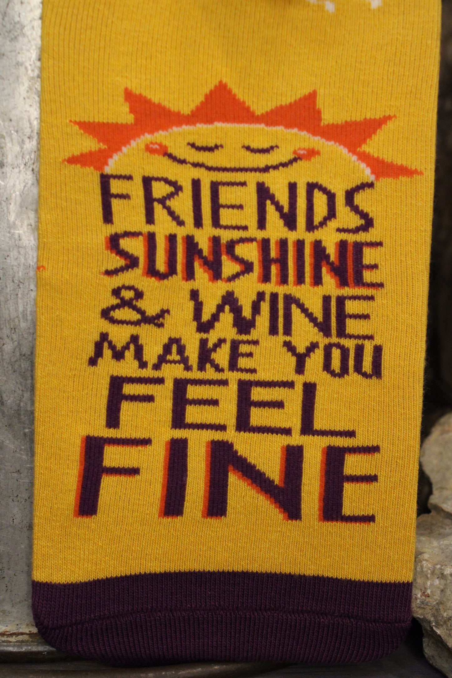 Feeling Fine Wine Sock