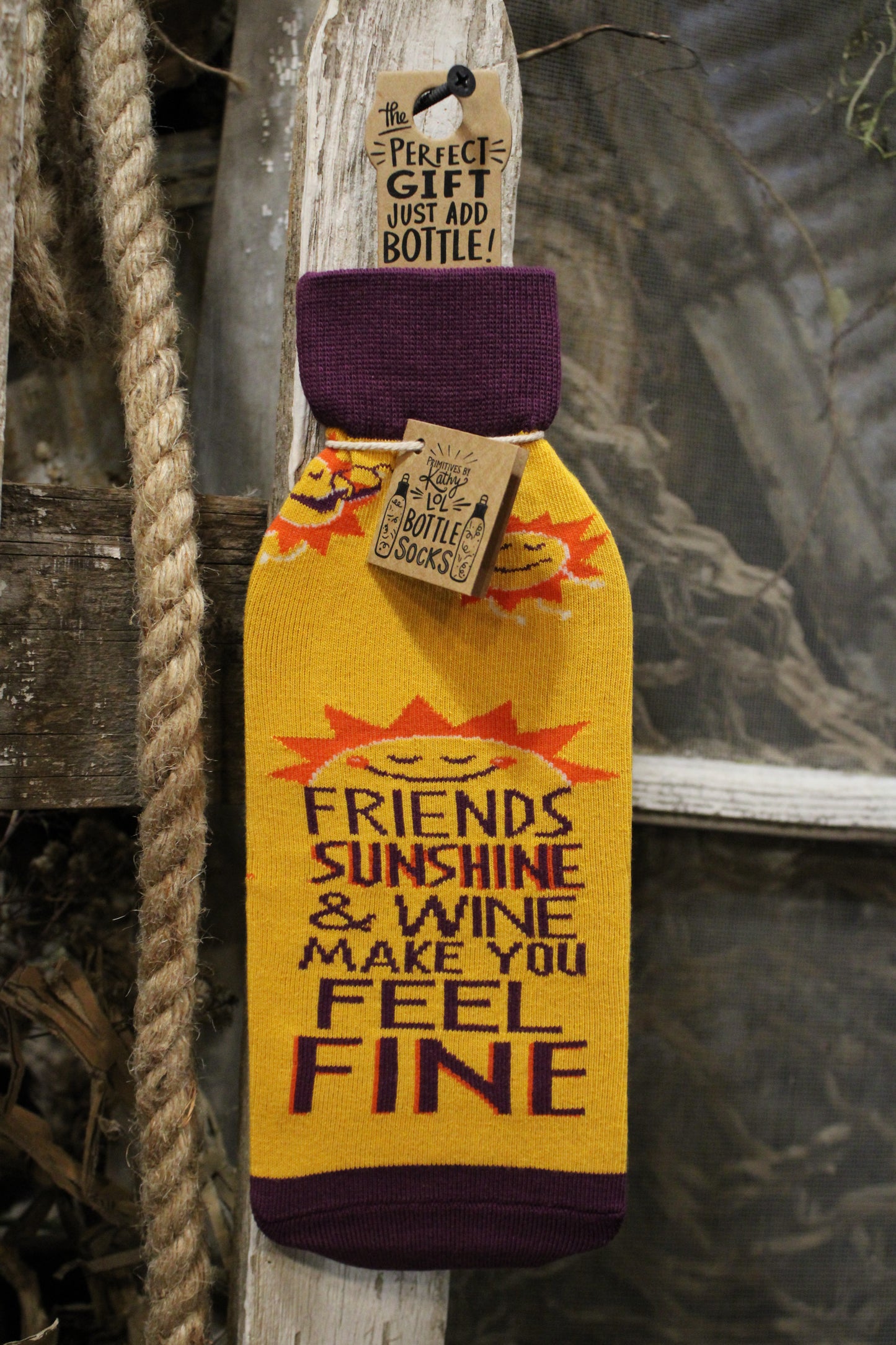 Feeling Fine Wine Sock