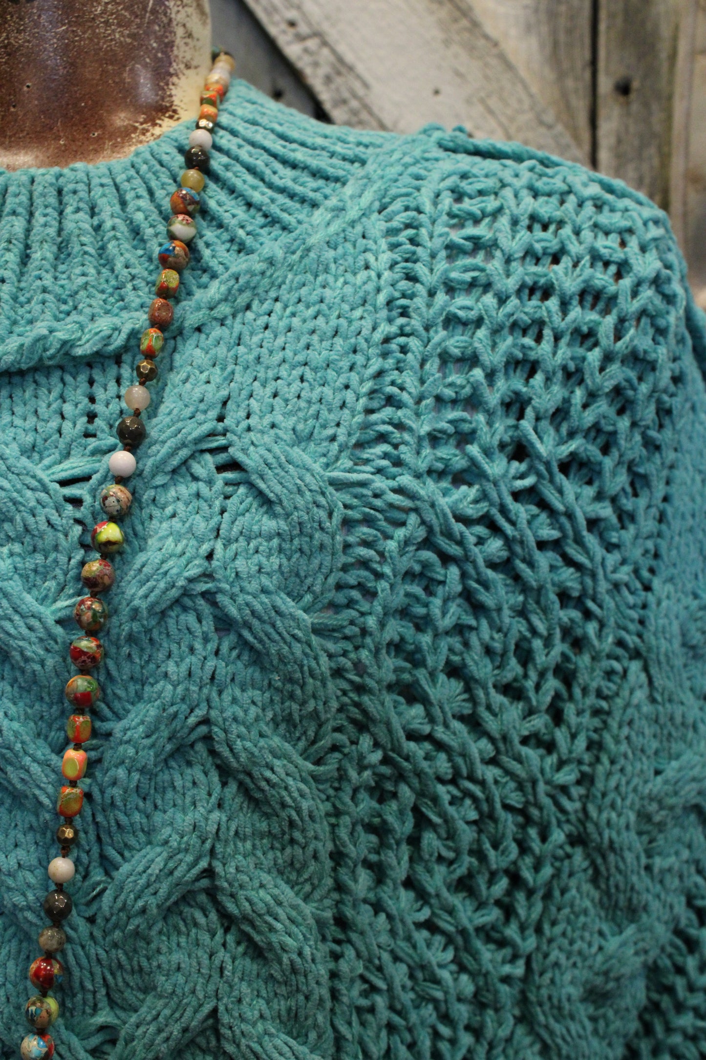 Teal Trails Sweater