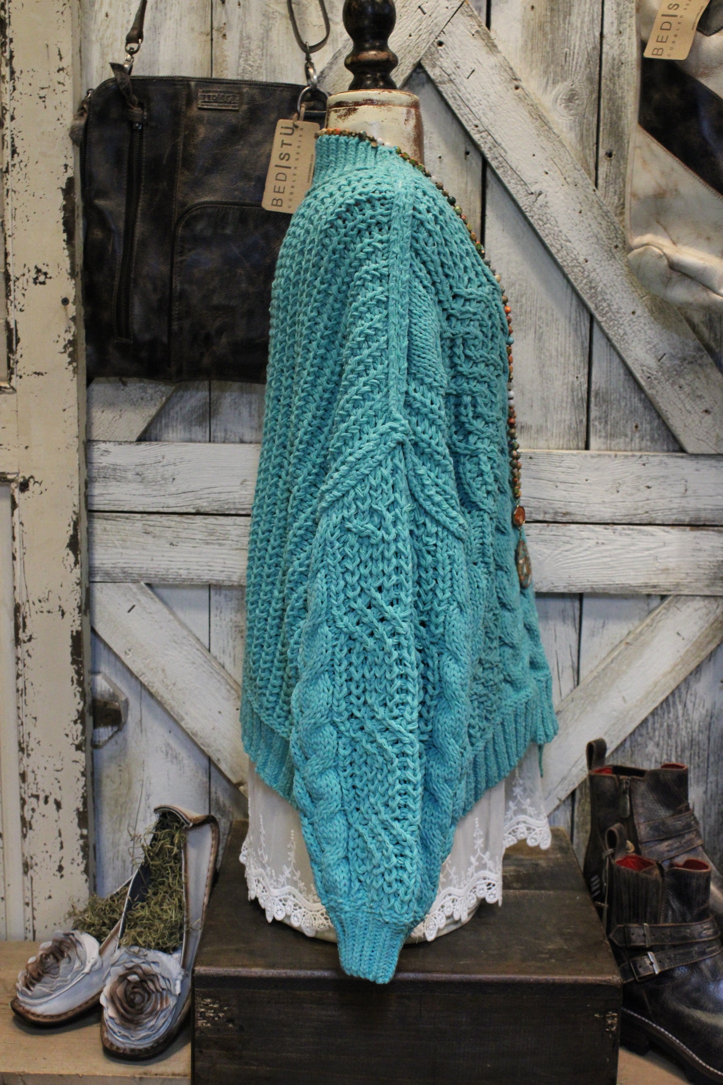 Teal Trails Sweater