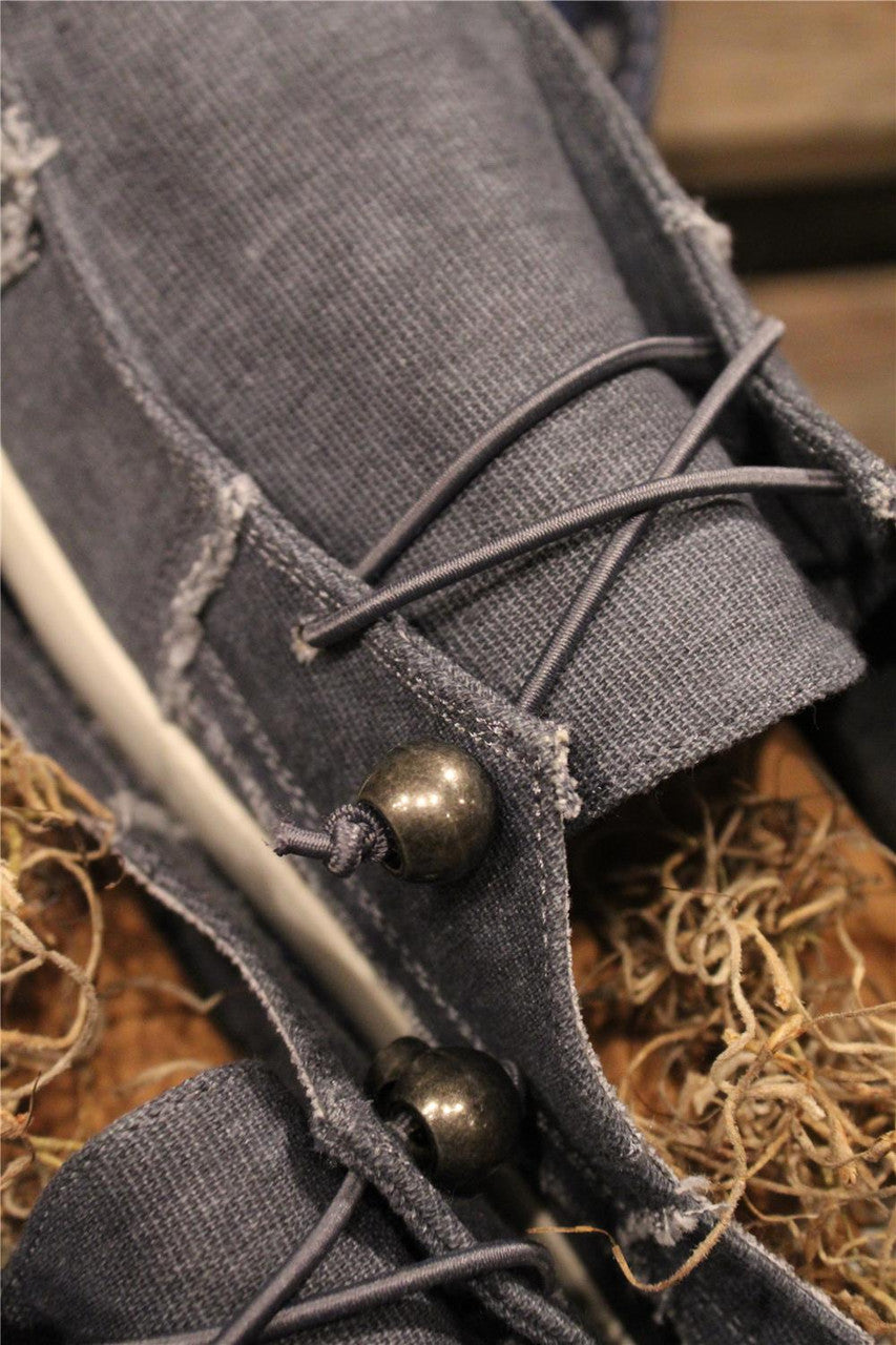 Women's denim canvas loafers