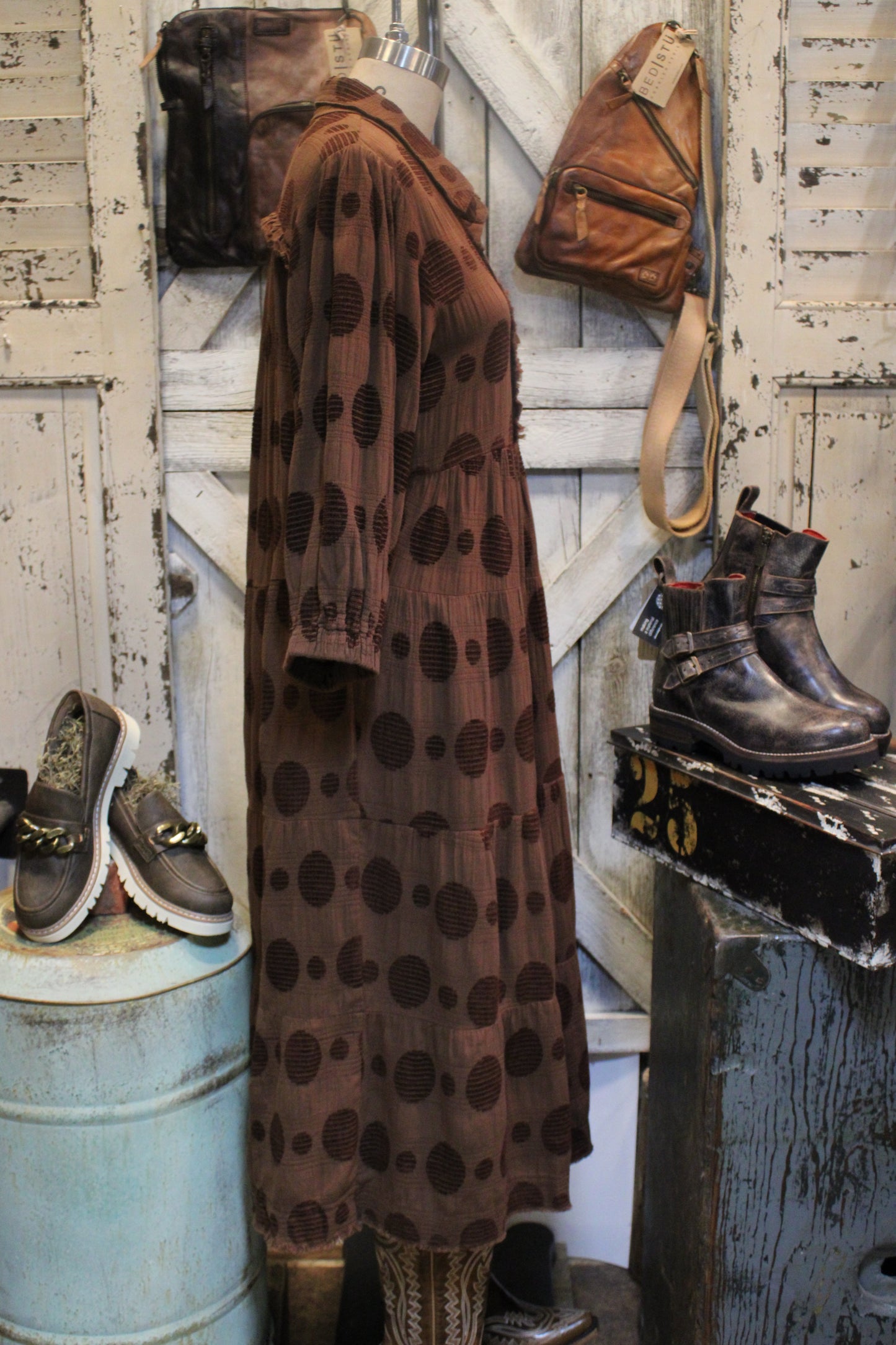 Dot to Dot Chocolate Dress