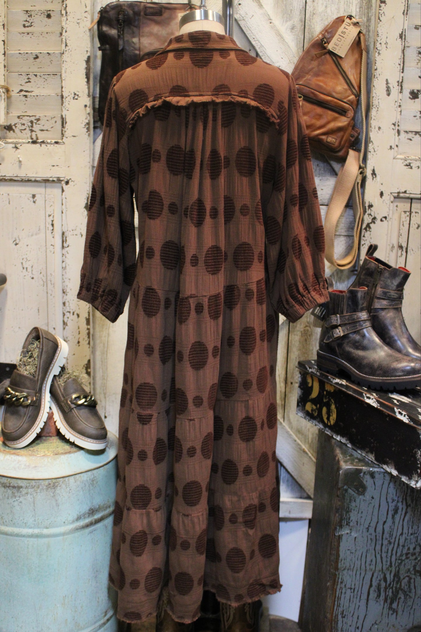 Dot to Dot Chocolate Dress