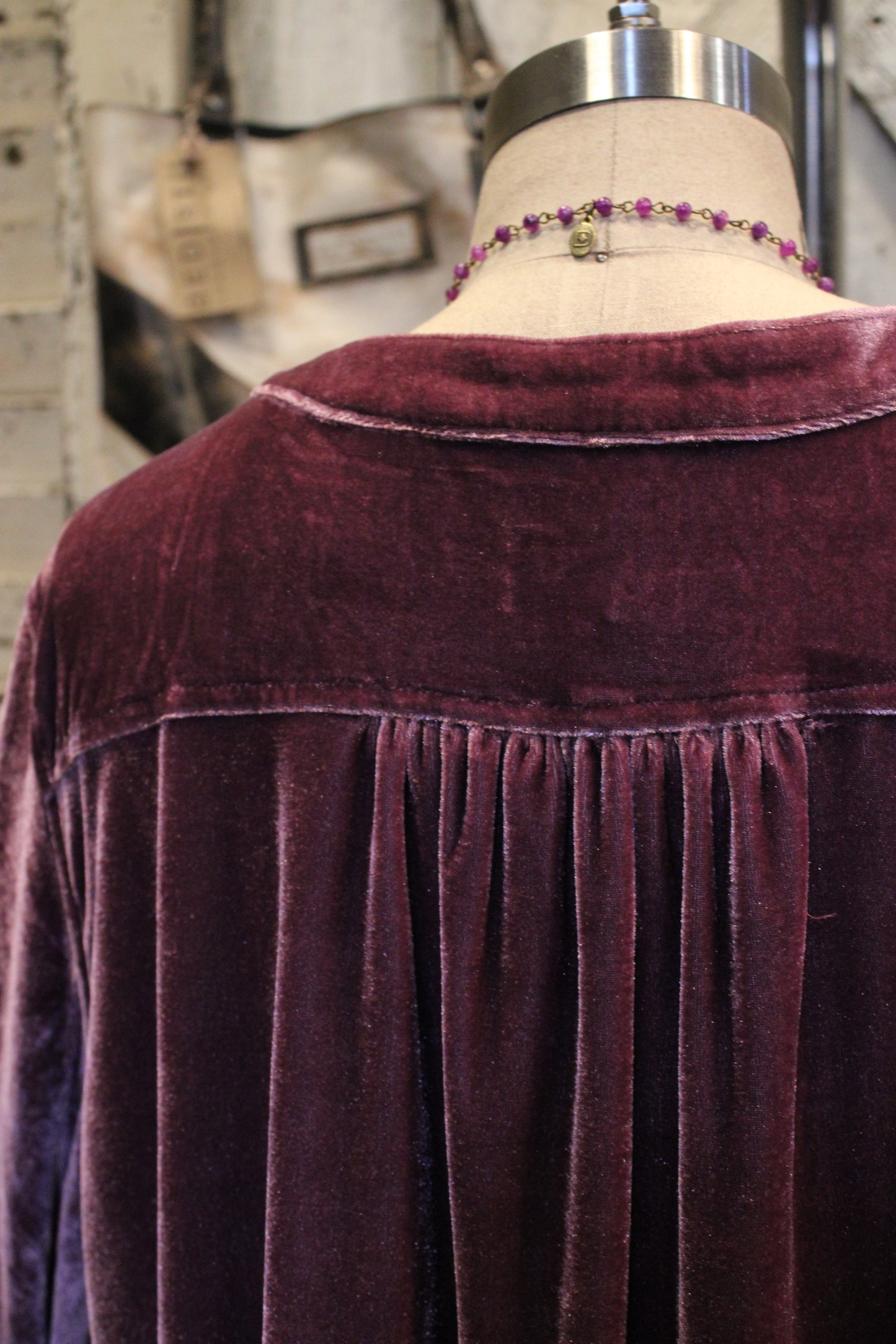 Dusty Lilac Velvet Tunic Dress