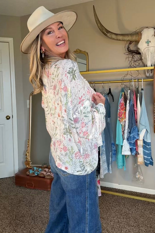 Whispering Meadow Fringe Cardigan