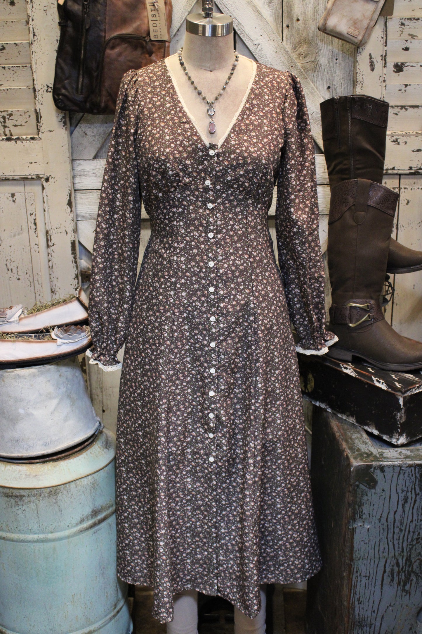 Mocha Meadow Dress