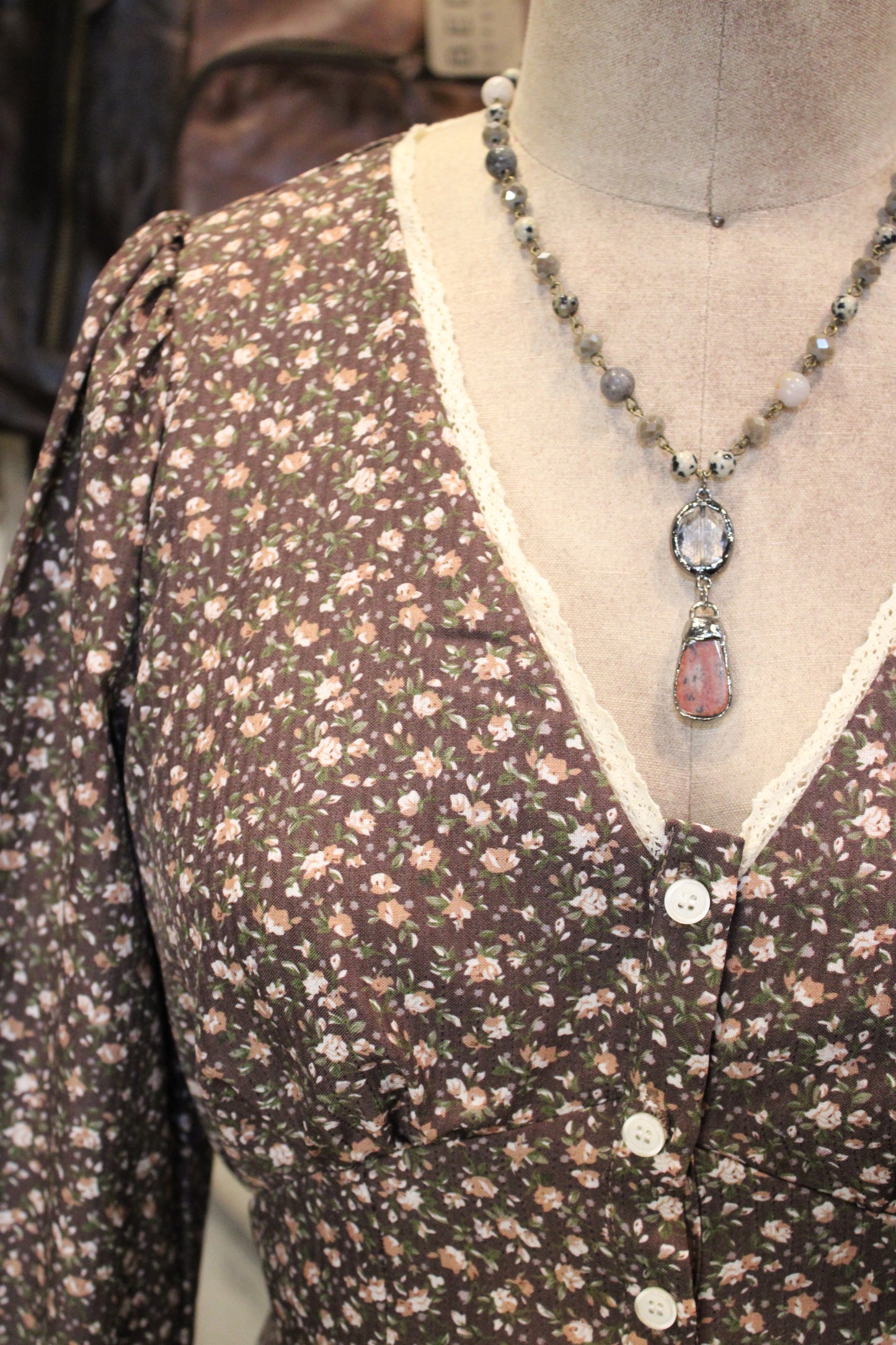 Mocha Meadow Dress