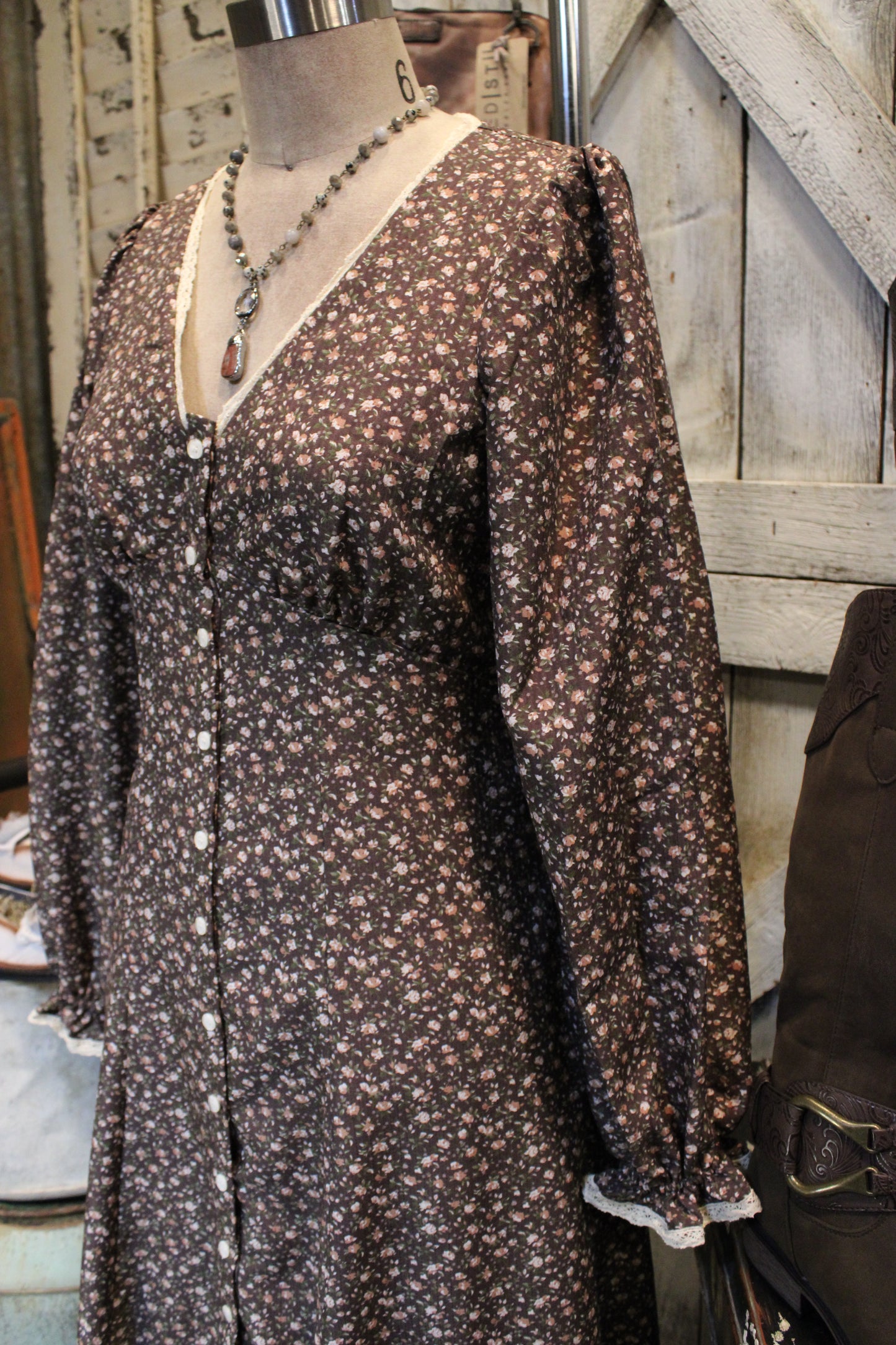 Mocha Meadow Dress