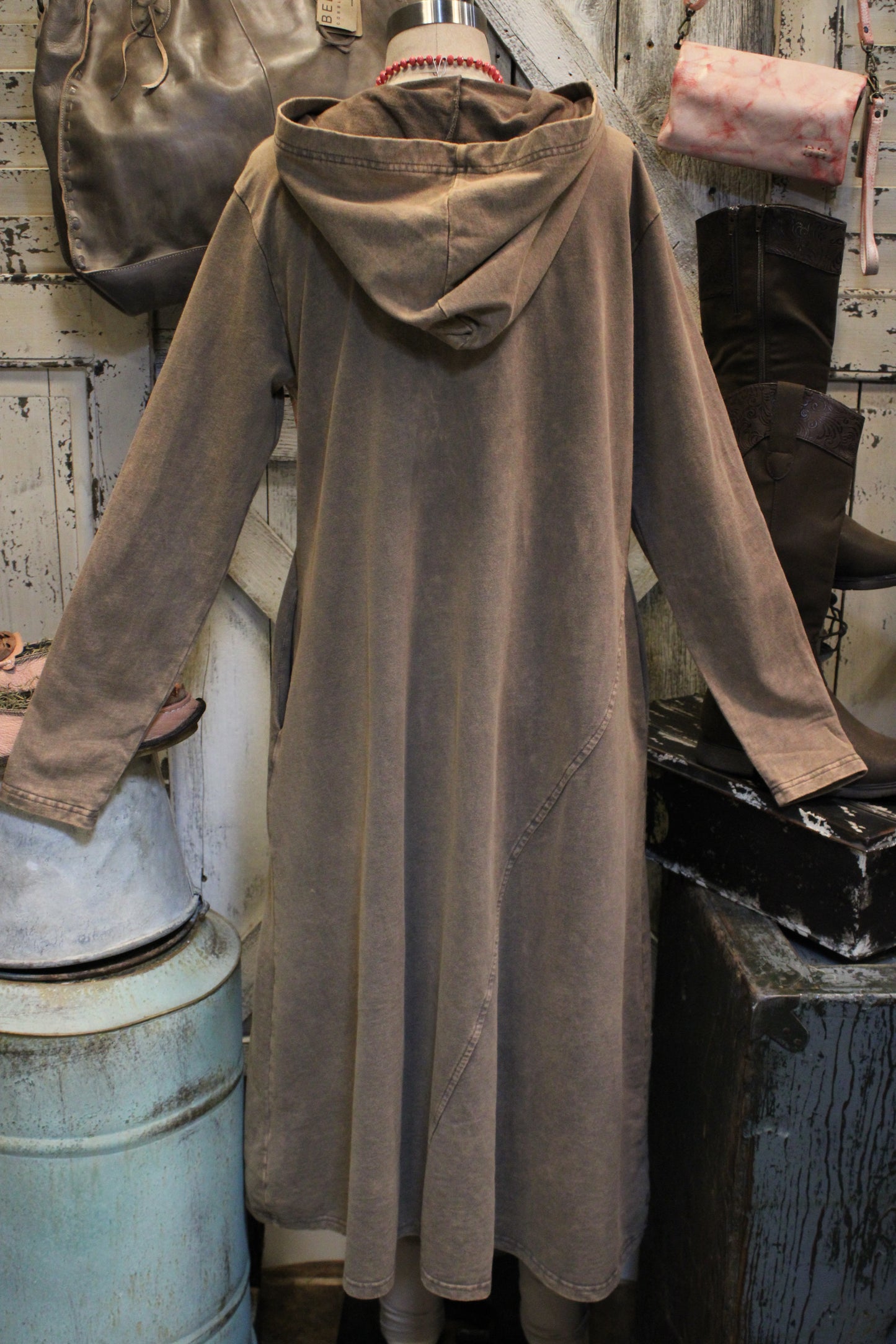 Vintage Rose Hoodie Dress