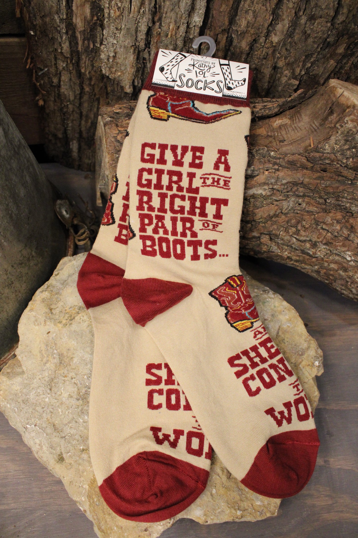 Give A Girl The Right Pair Of Boots Socks