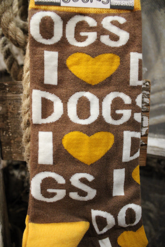 I Love Dogs Socks