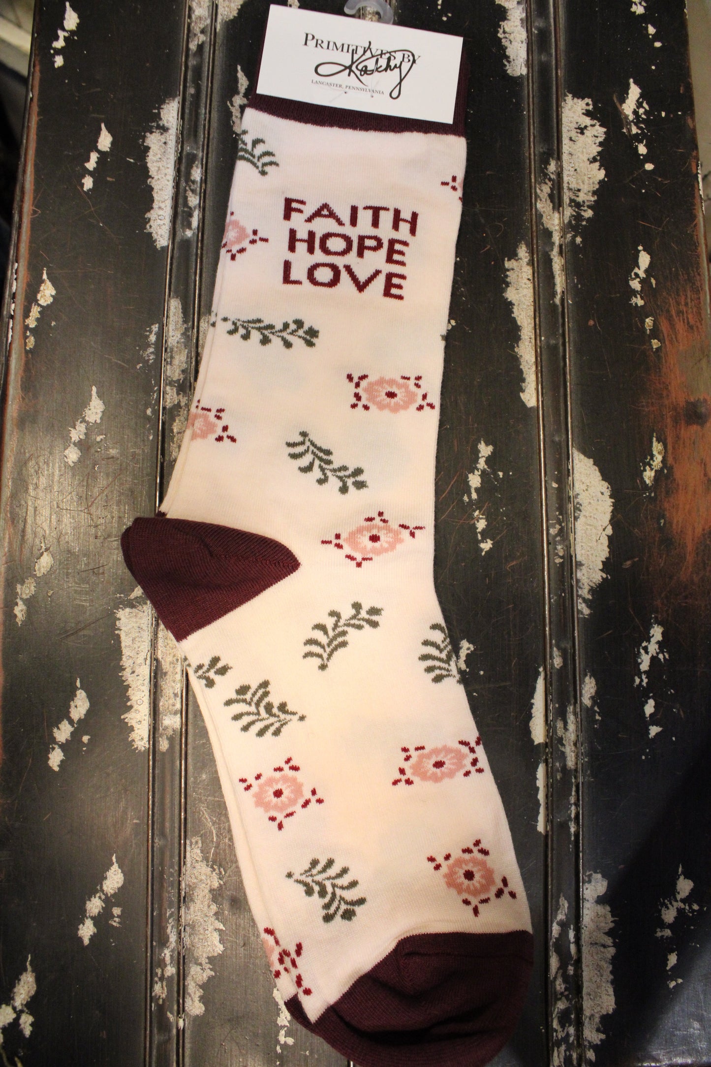 Faith Hope Love Socks