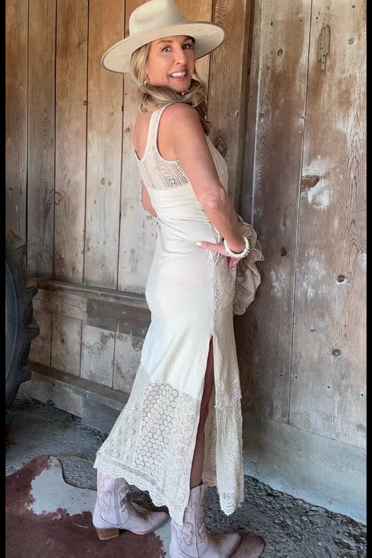 Heirloom Lace Latte Dress