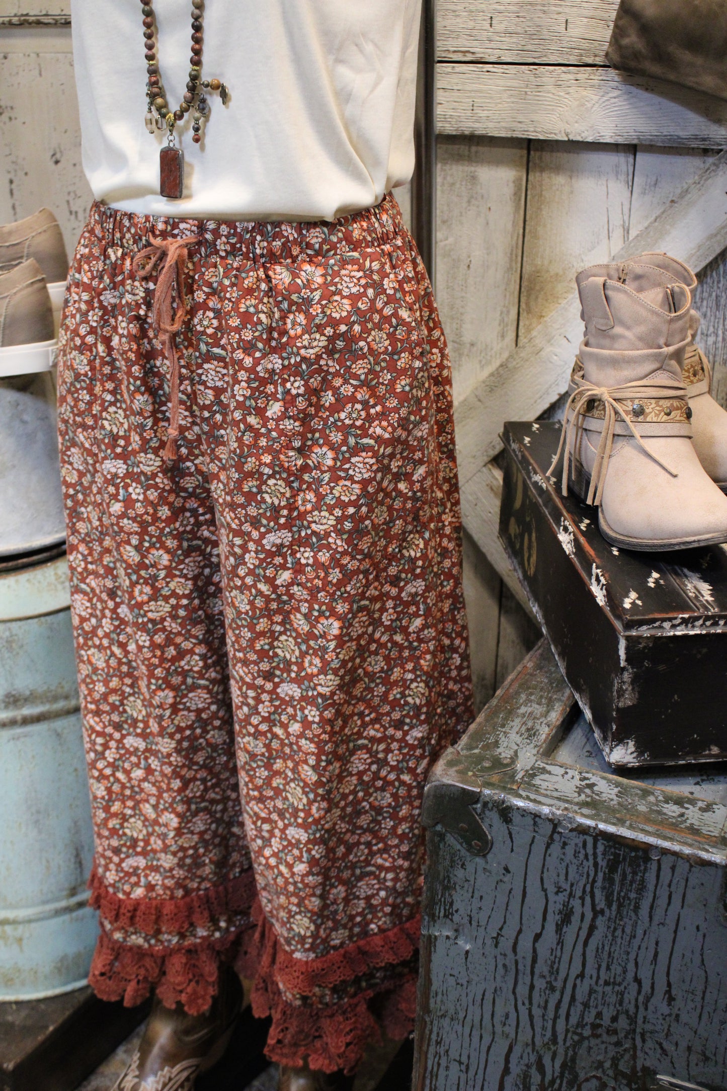 Autumn Blossom Pants