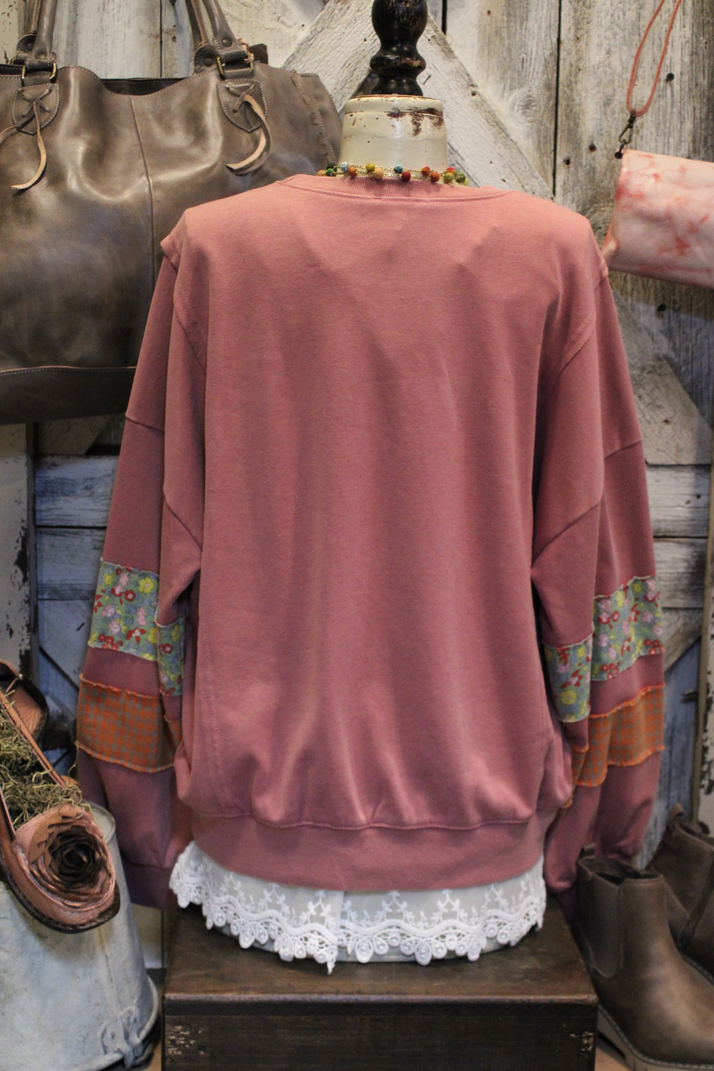 With Love Lipstick Pink Sweatshirt