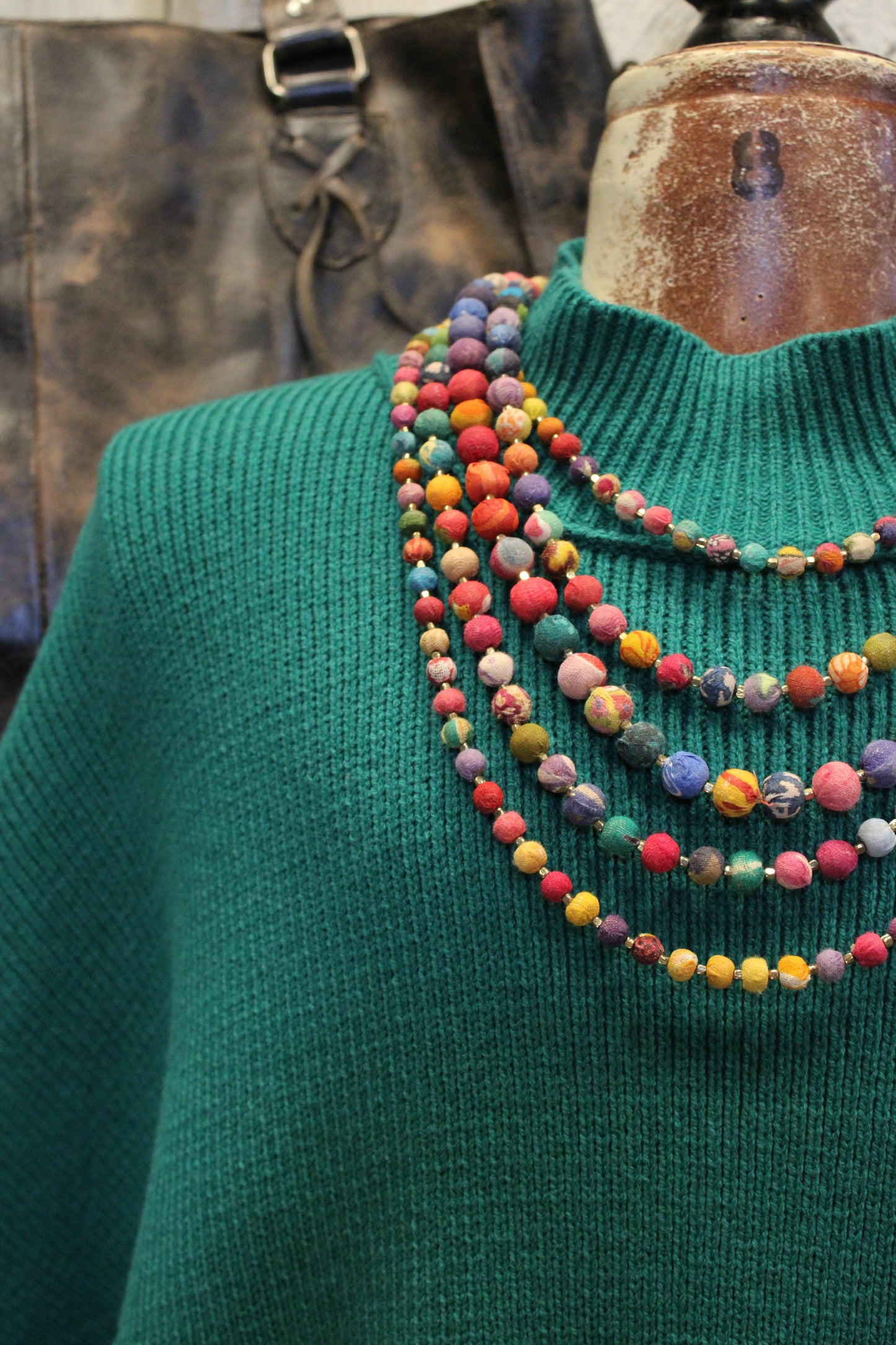 Pop Of Forest Green Sweater