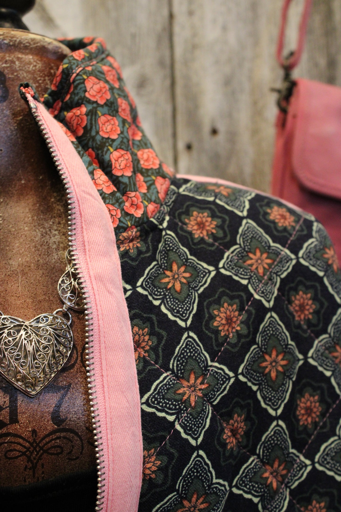 Rosy Outlook Quilted Jacket