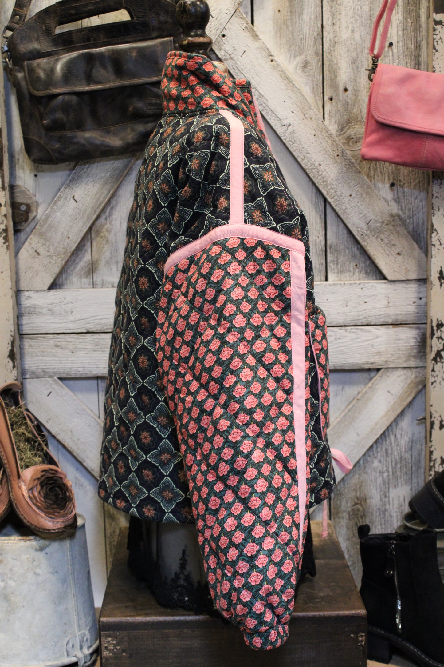 Rosy Outlook Quilted Jacket