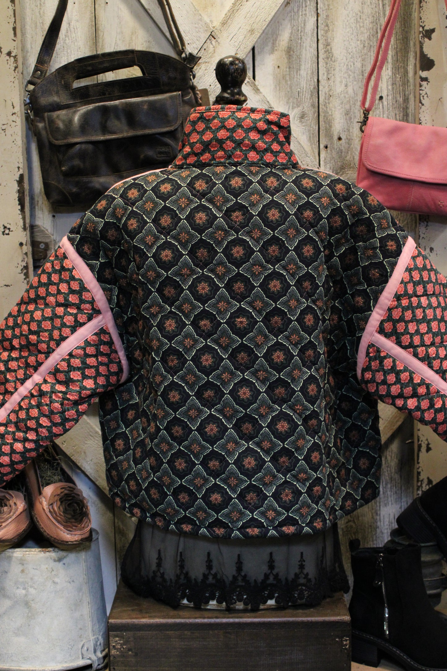 Rosy Outlook Quilted Jacket