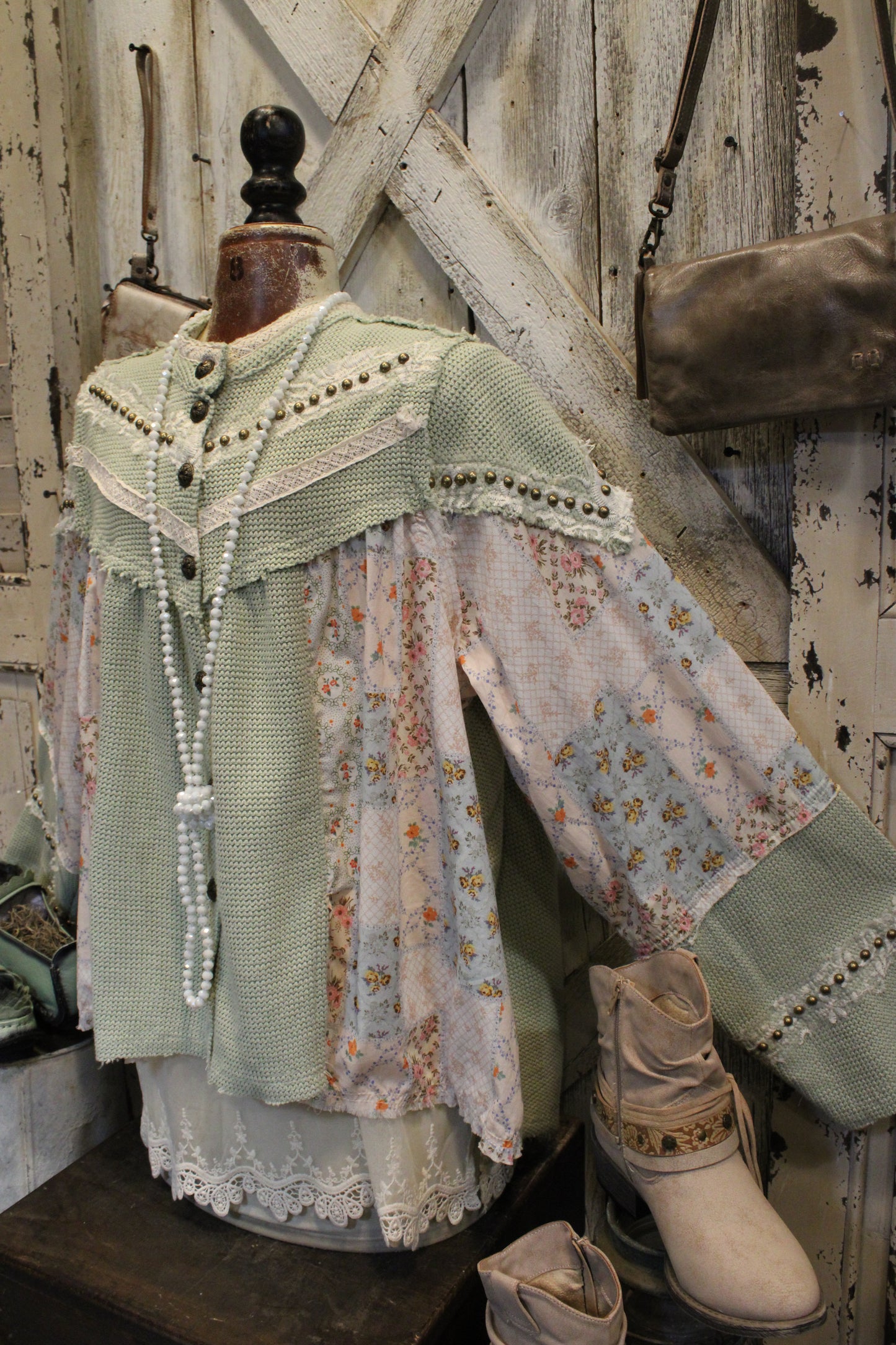Studded Floral Fun Blouse