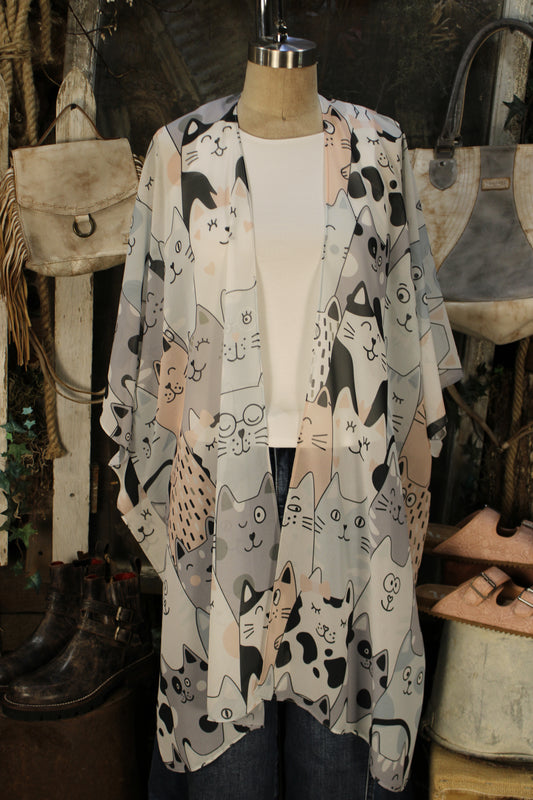 Cutest Kitty Kimono