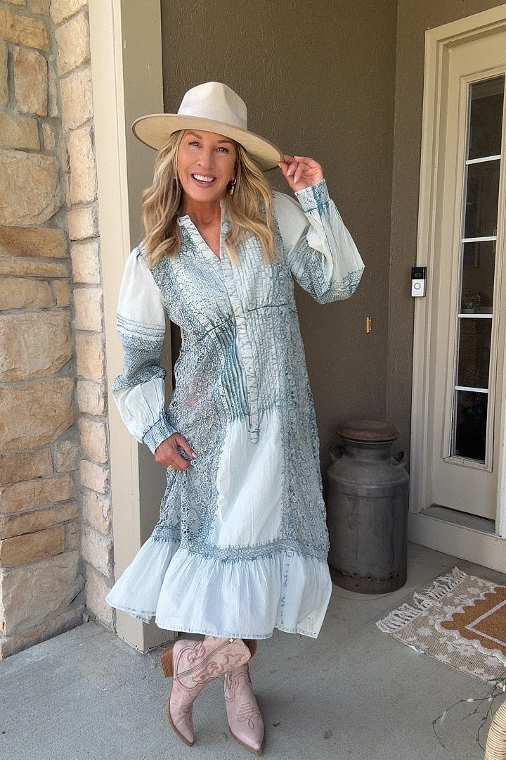 Country Charm Cotton Dress S