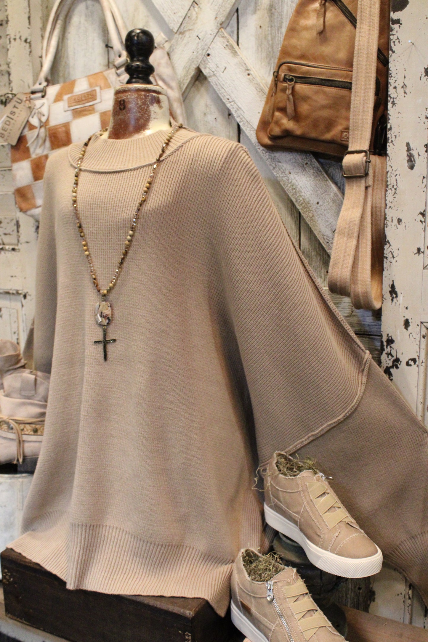 Pop Of Light Mocha Sweater
