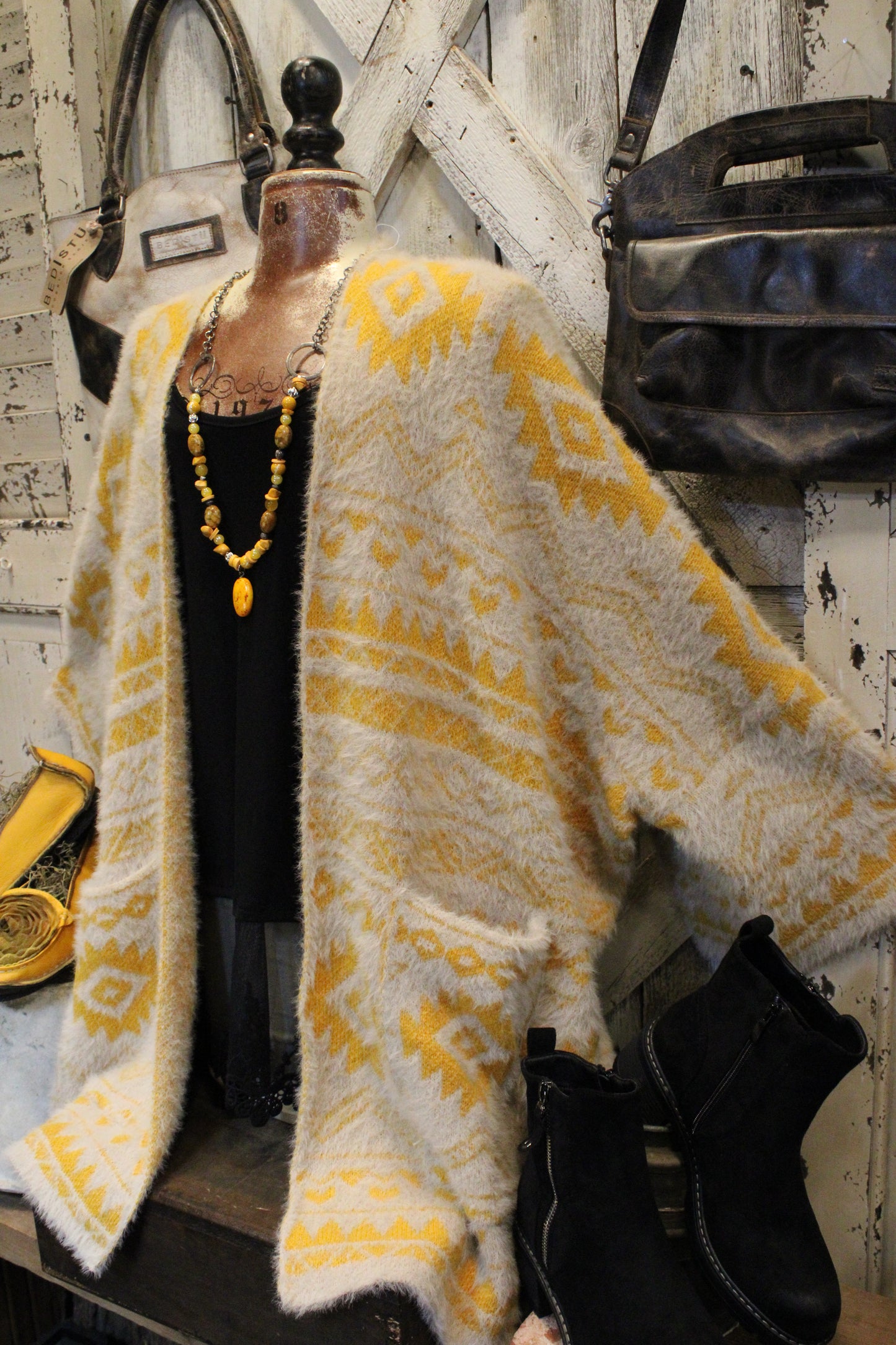 Desert Gold Aztec Cardigan