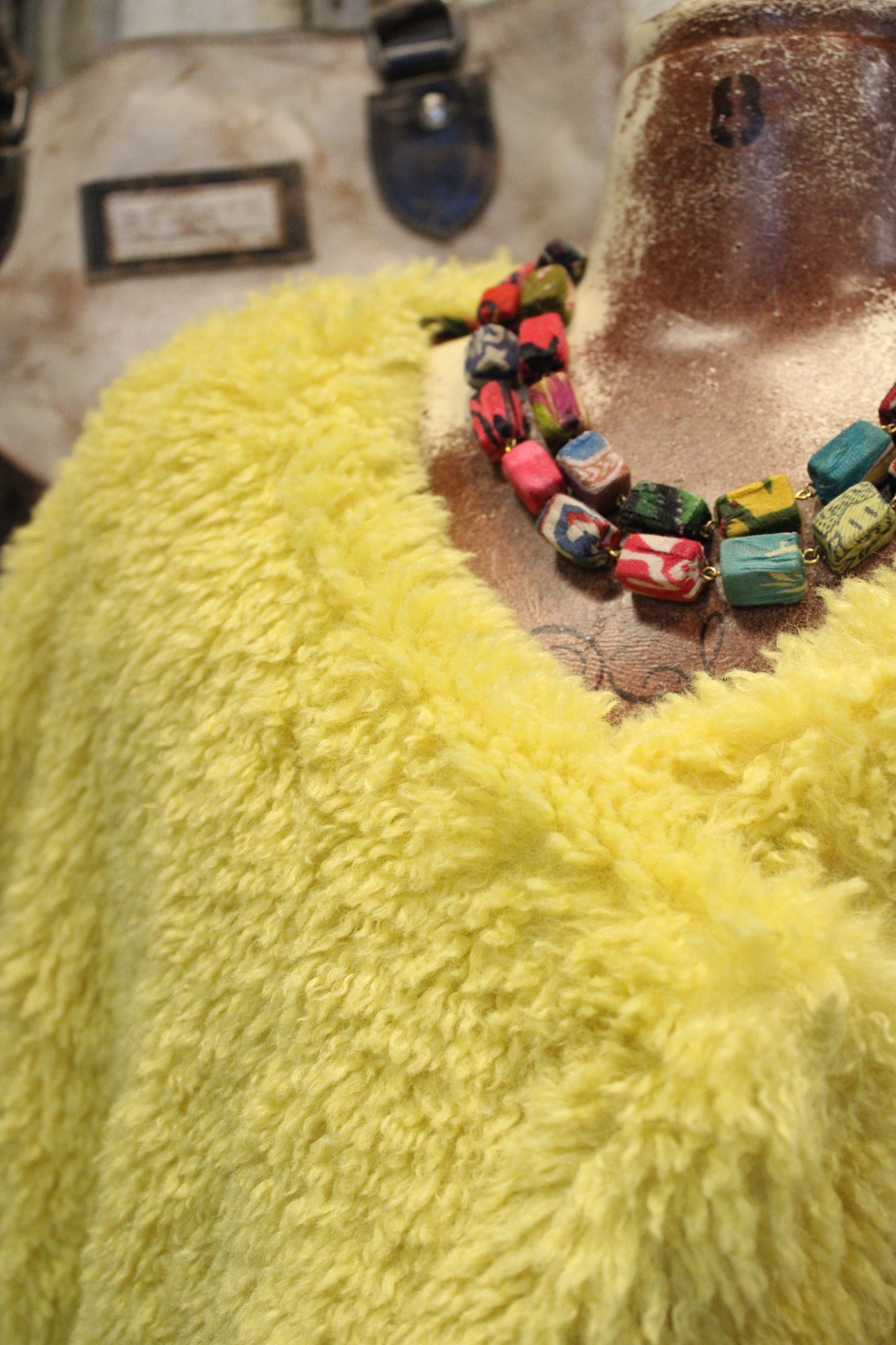 Mellow Mustard Sherpa Snap Jacket