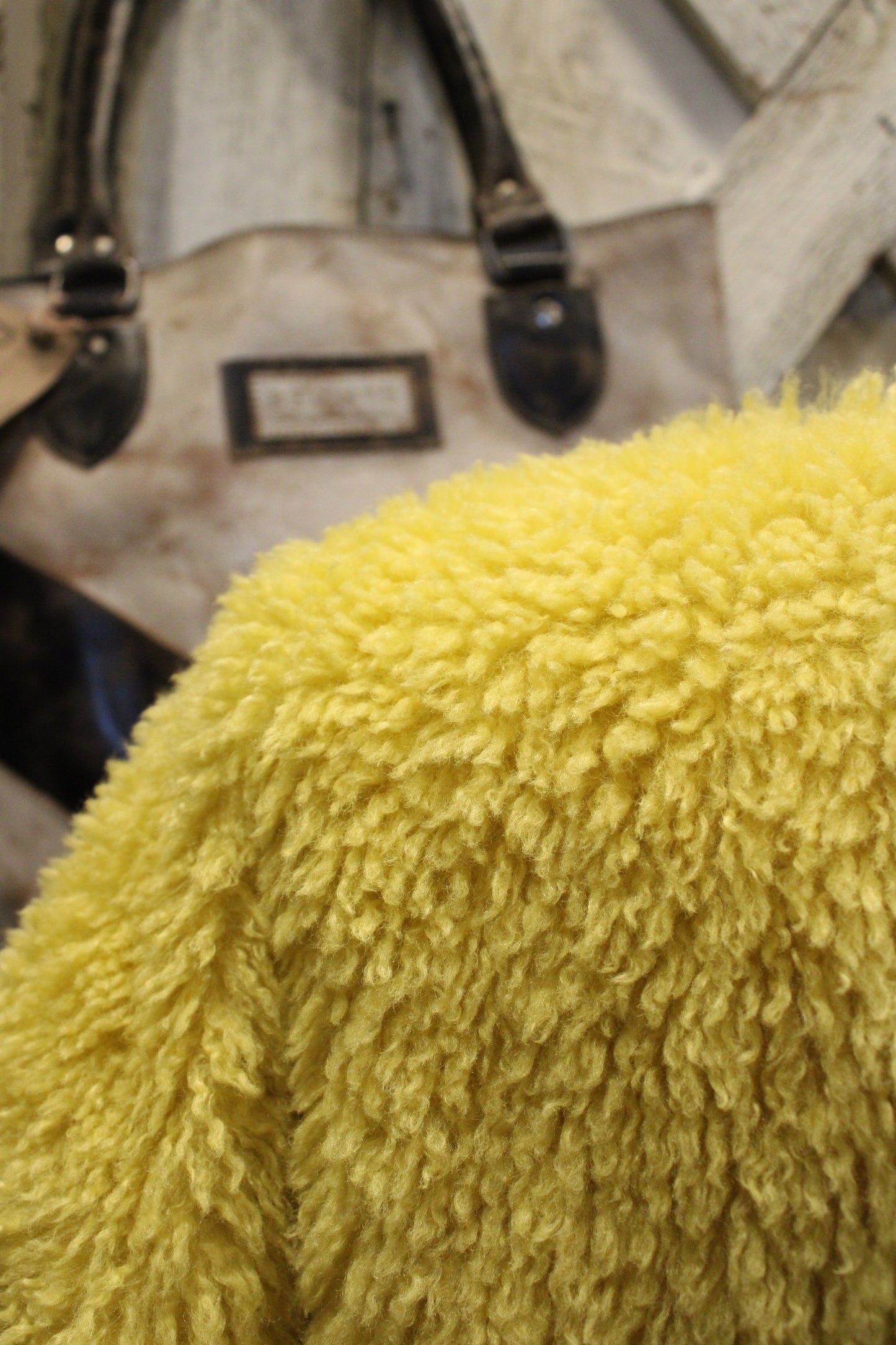 Mellow Mustard Sherpa Snap Jacket