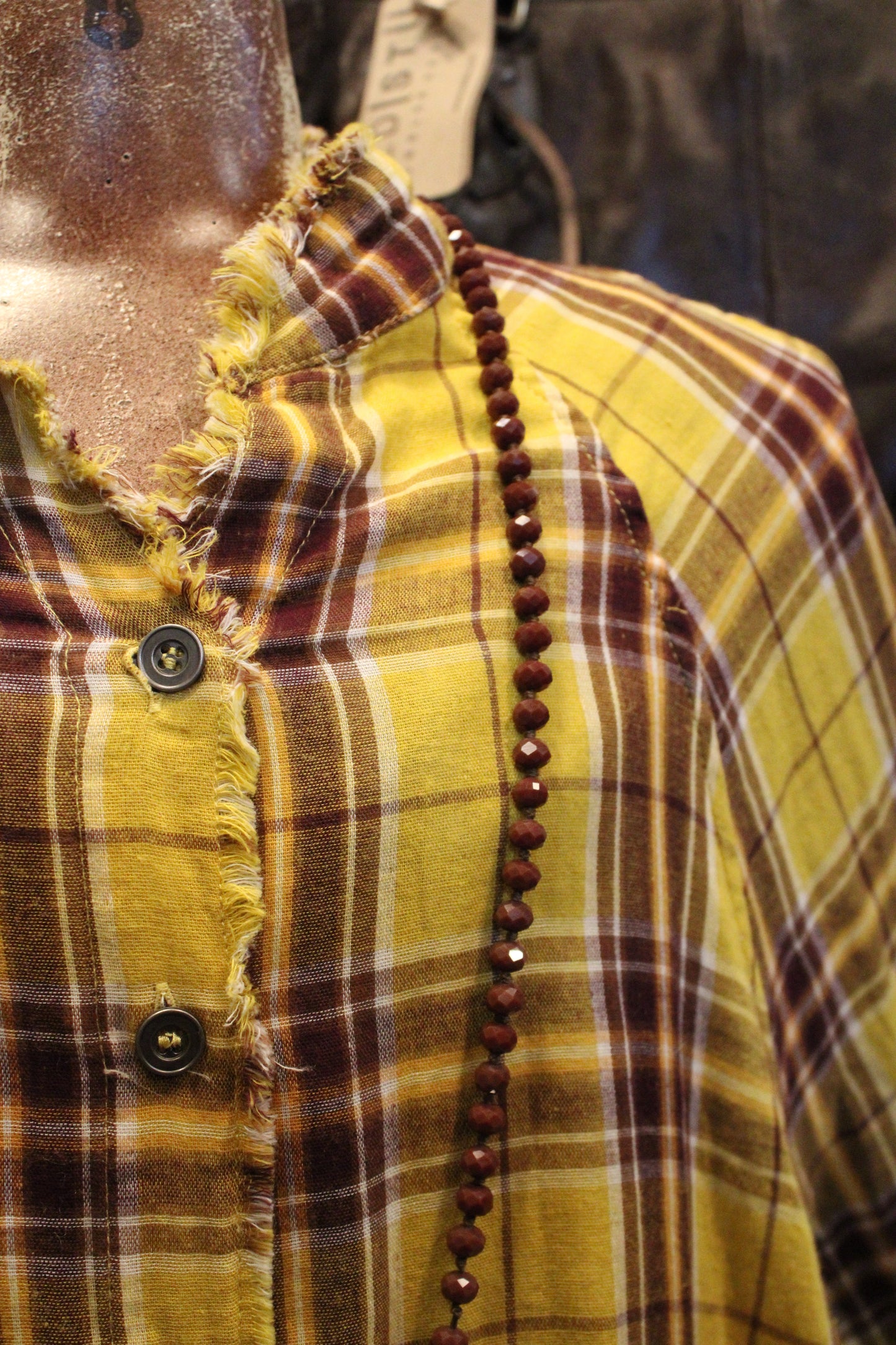 Sunshine Plaid Button Up