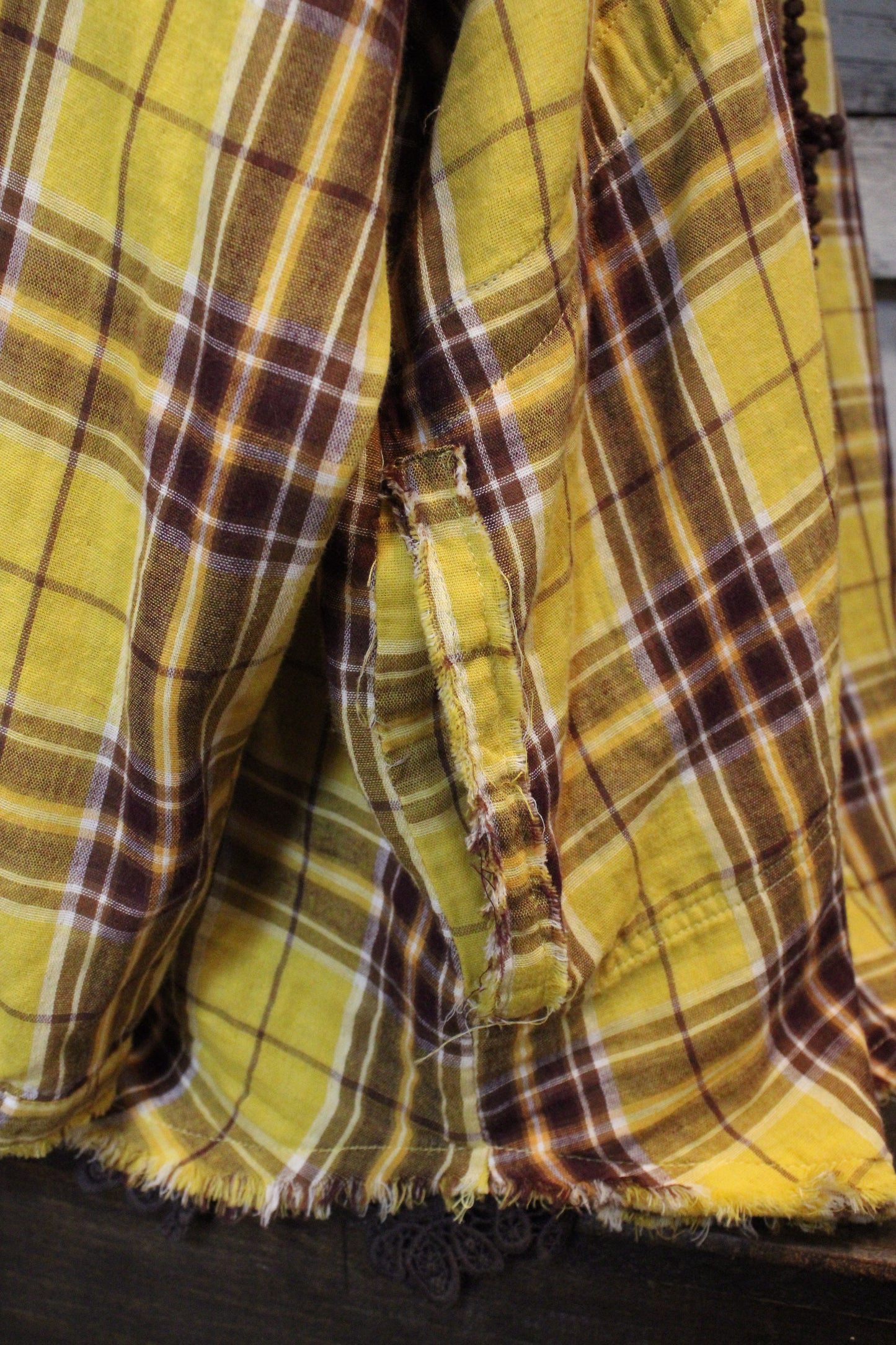 Sunshine Plaid Button Up